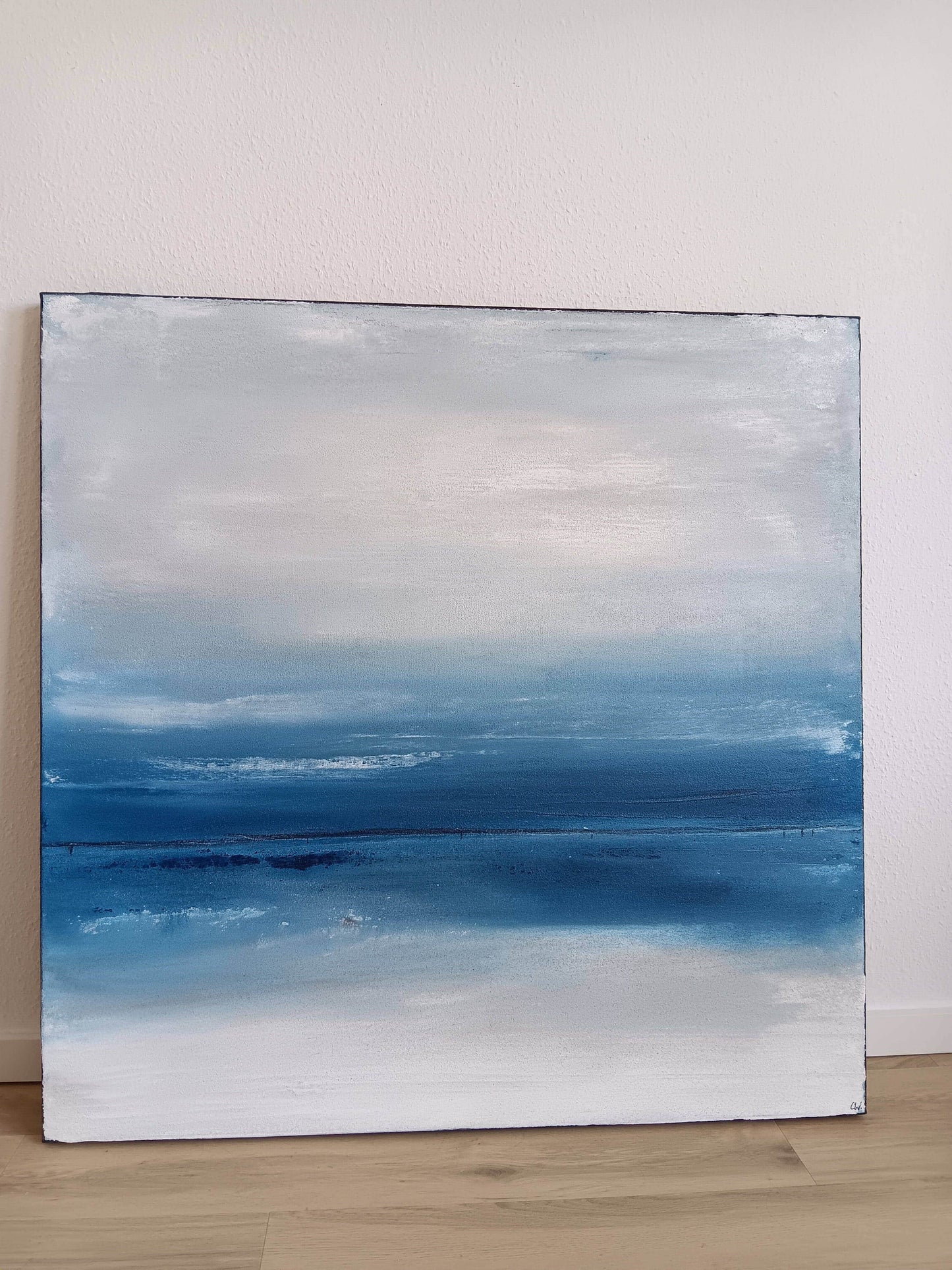 Alte Sandburgen / blau / 120 x 200 cm, Alte Sandburgen / blau / 120 x 100 cm, Alte Sandburgen / blau / 100 x 100 cm, Alte Sandburgen / blau / 70 x 200 cm, Alte Sandburgen / blau / 240 x 200 cm, Alte Sandburgen / weiss / 120 x 200 cm abstrakte acrylbilder auf leinwand
