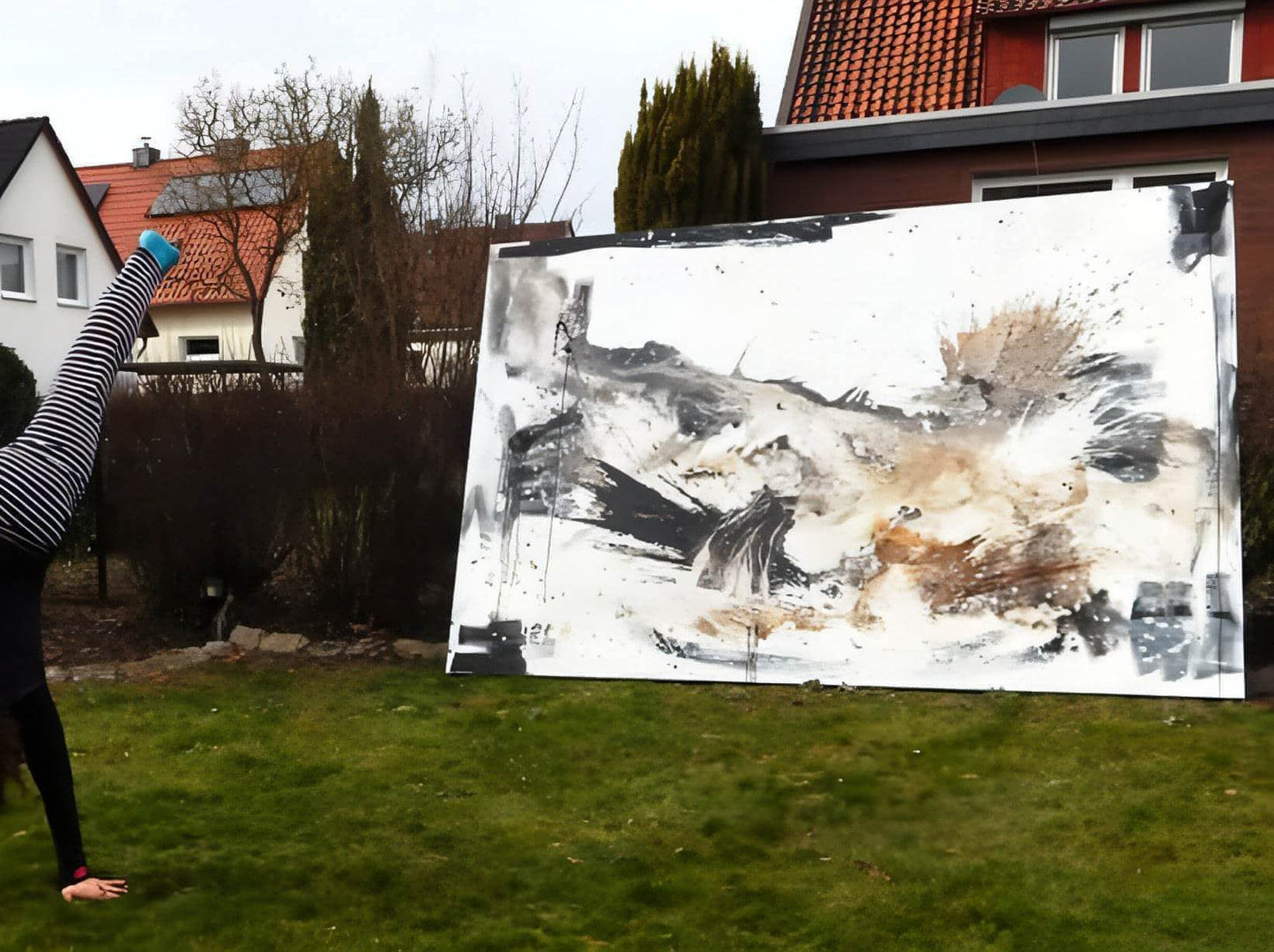 Kraftvolle Eleganz - Ein einzigartiges Kunstwerk in XXL-Format Abstrakte Bilder & moderne Auftragsmalerei, abstrakte große bilder online kaufen, Auftrags Malere