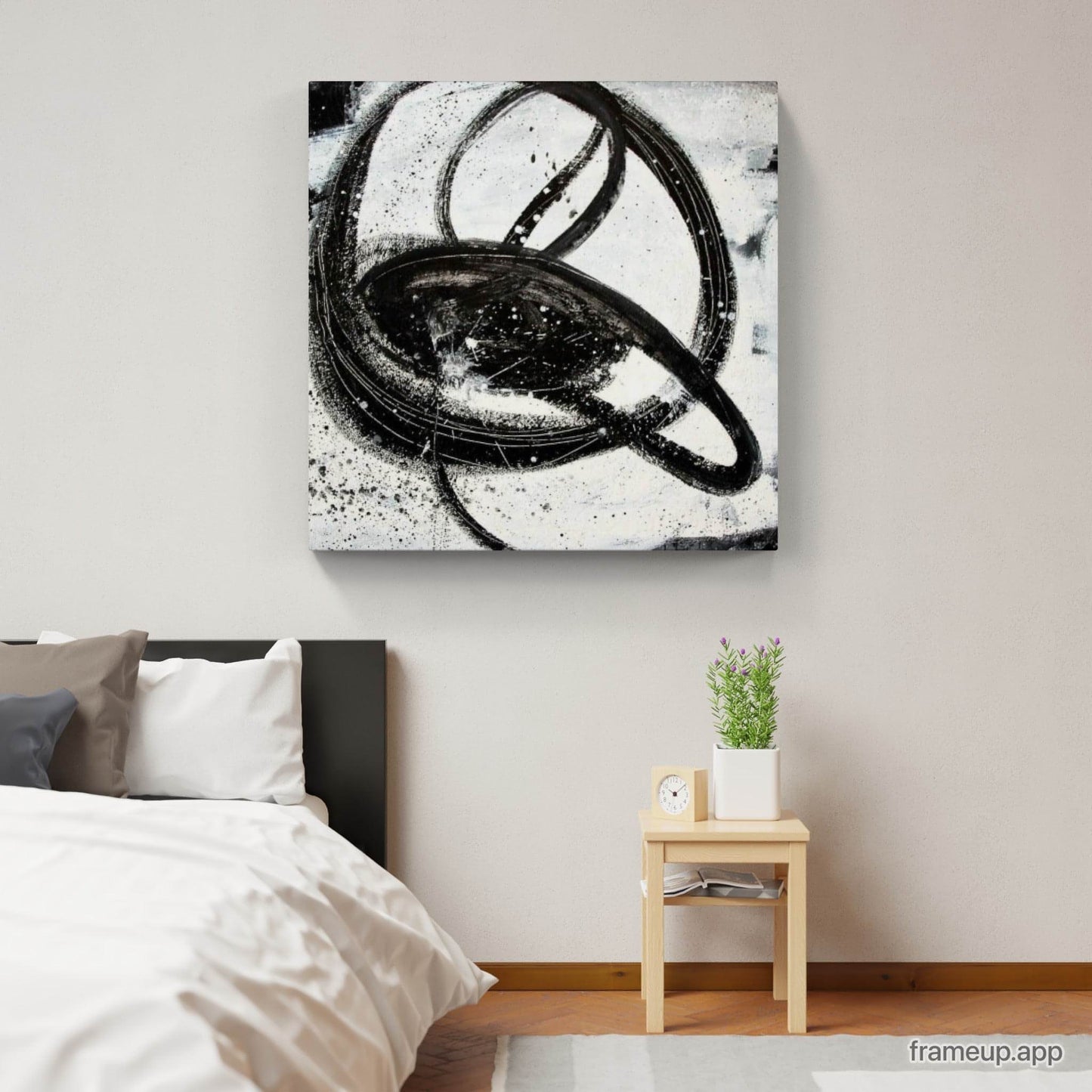 120 x 120 cm / s/w / Nightswimming, 160 x 100 cm / s/w / Nightswimming, 100 x 100 cm / s/w / Nightswimming, 160 x 160 cm / s/w / Nightswimming abstrakte acrylbilder auf leinwand