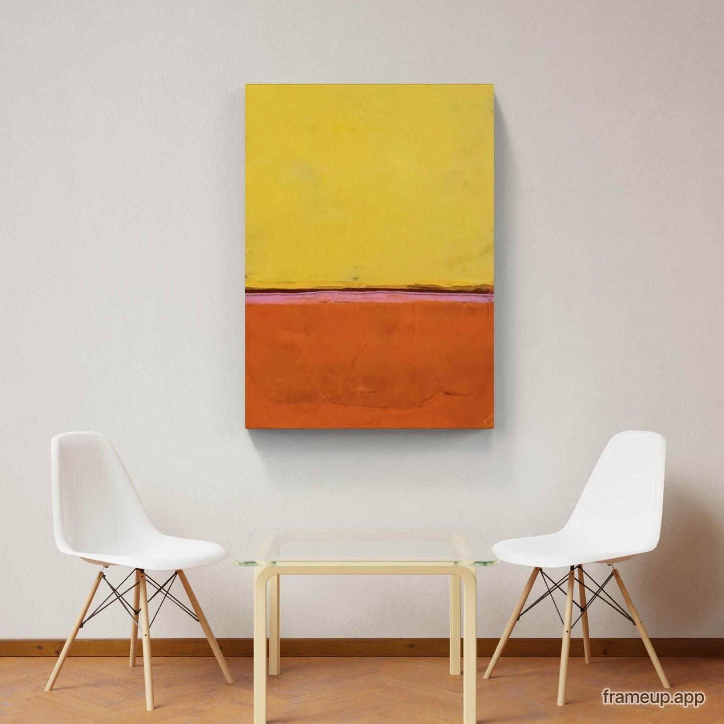 Feuriges Leuchten: Acrylgemälde in warmen Orange- und Gelbtönen mit besonderer Tiefe Abstrakte Bilder & moderne Auftragsmalerei, abstrakte große bilder online kaufen, Auftrags Malere