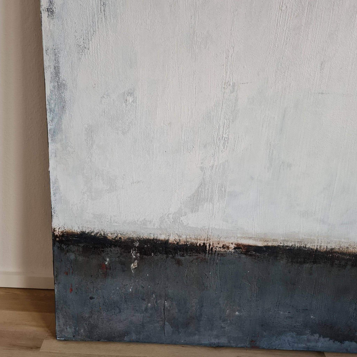 VORHANDEN / abstraktes weißes großes Bild - Art Abstrakte Bilder & moderne Auftragsmalerei, abstrakte große bilder online kaufen, Auftrags Malere