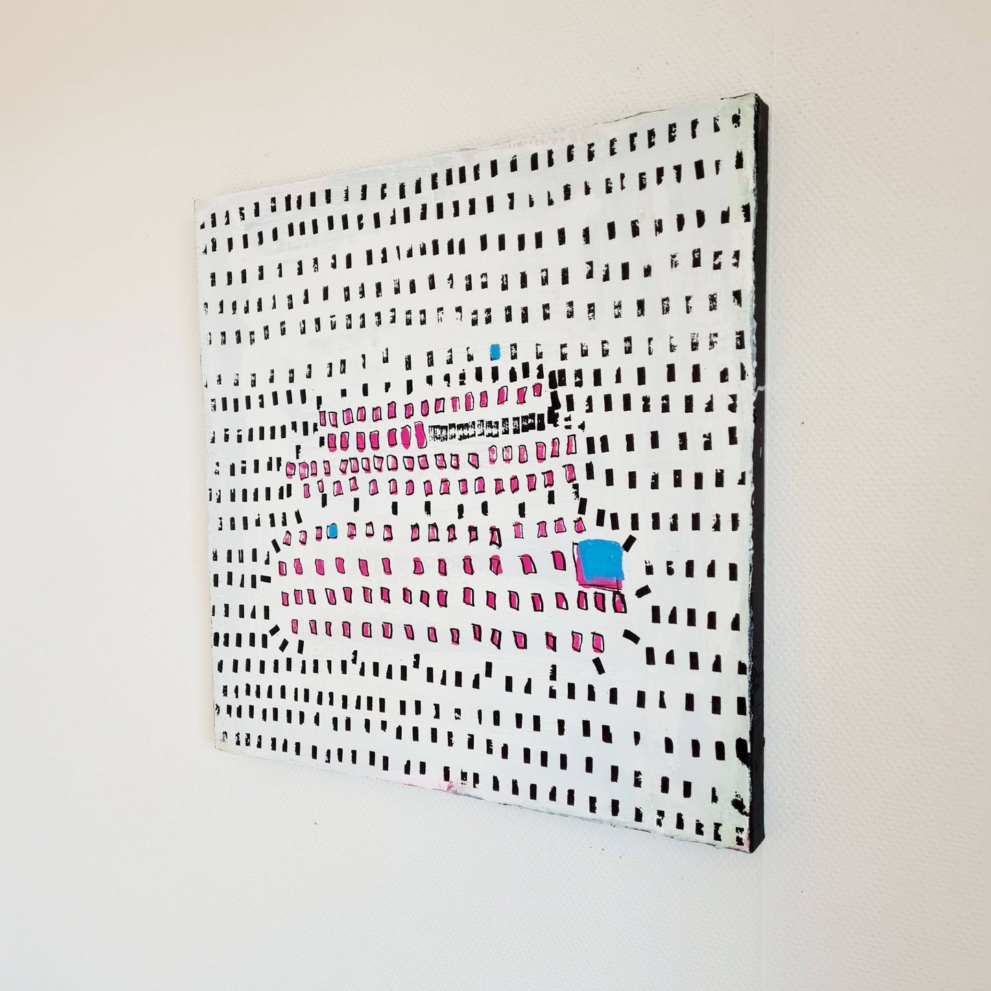 Auch im Regen siehst du mich / 60 x 60 cm / schwarzweiss, Auch im Regen siehst du mich / 120 x 120 cm / schwarzweiss, Auch im Regen siehst du mich / 120 x 200 cm / schwarzweiss abstrakte acrylbilder auf leinwand