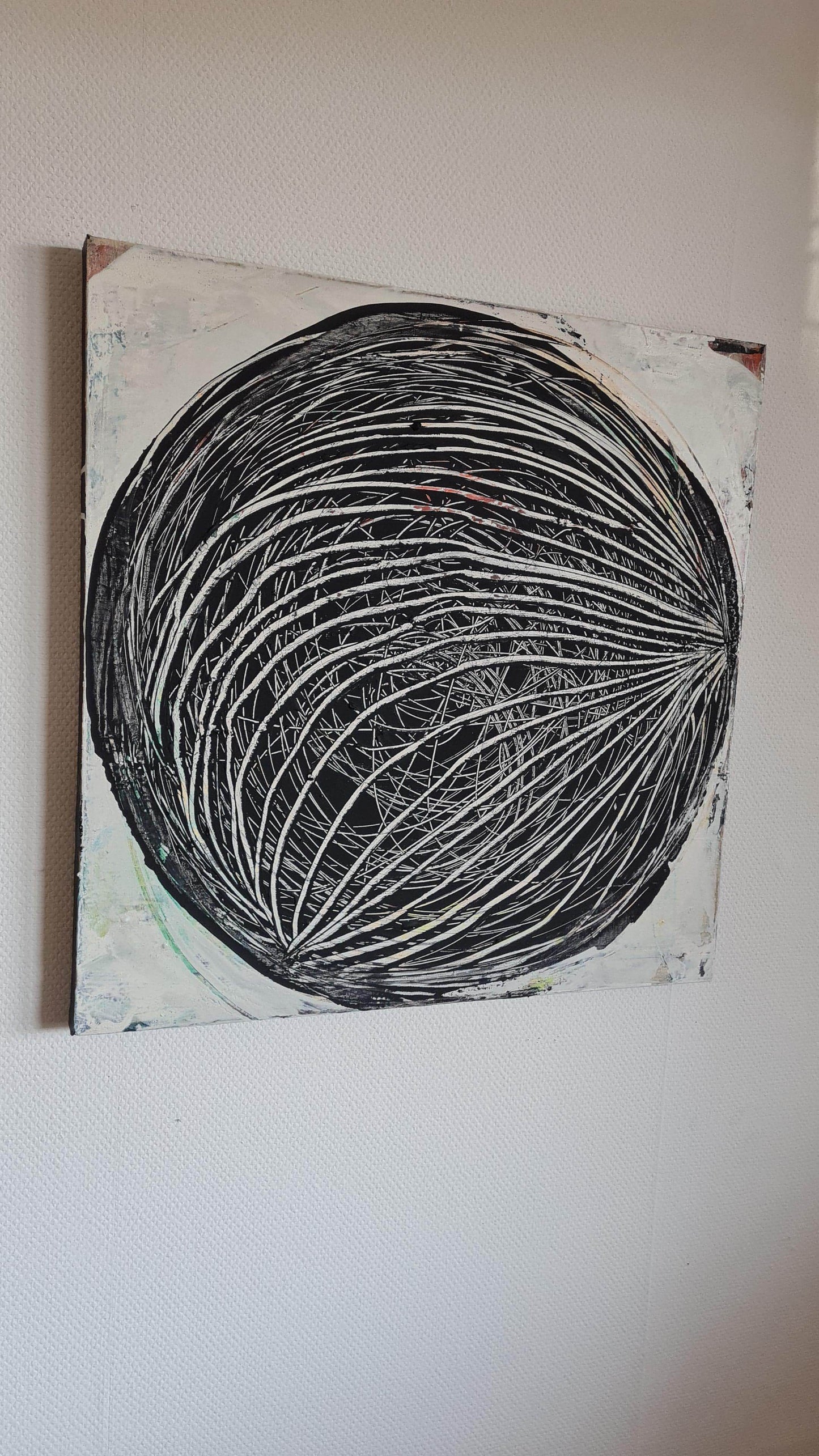 Durchsicht / 60 x 60 cm / schwarzweiss, Durchsicht / 70 x 70 cm / schwarzweiss, Durchsicht / 80 x 80 cm / schwarzweiss, Durchsicht / 100 x 100 cm / schwarzweiss, Durchsicht / 120 x 120 cm / schwarzweiss, Durchsicht / 160 x 160 cm / schwarzweiss abstrakte acrylbilder auf leinwand