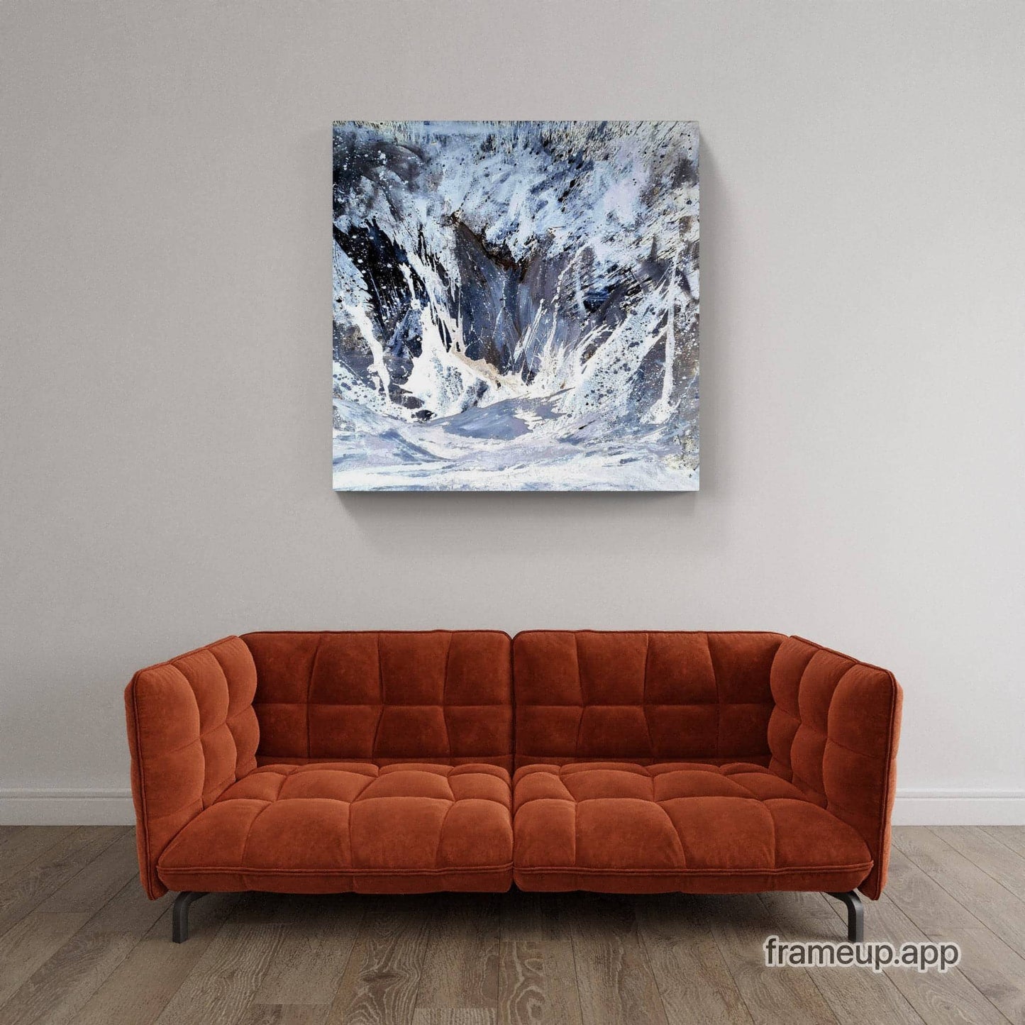 Die Gischt - Ein individuelles Kunstwerk in modernem, abstraktem Stil auf Bestellung Abstrakte Bilder & moderne Auftragsmalerei, abstrakte große bilder online kaufen, Auftrags Malere