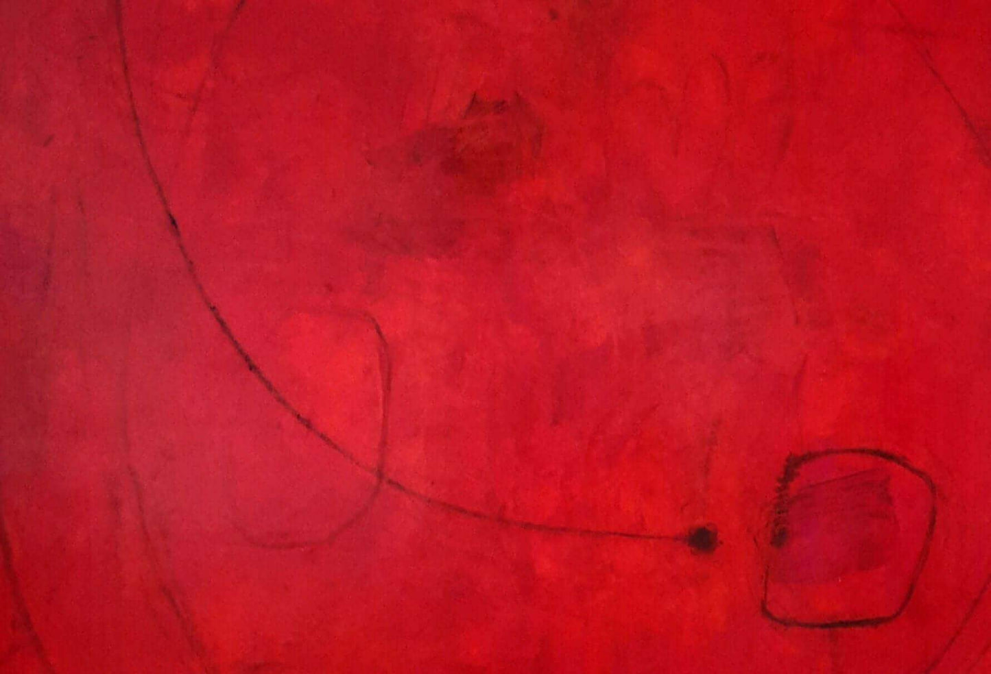 vorhandenes Unikat: Sommerzeit inkl. Schattenfugenrahmen / 120 x 120 cm / rot abstrakte acrylbilder auf leinwand