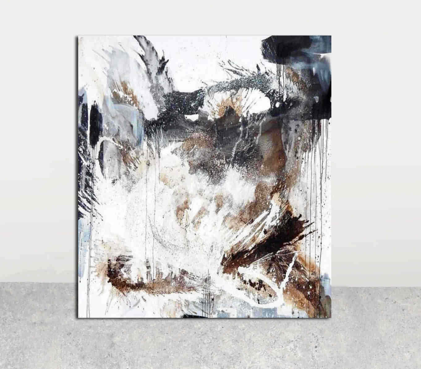 Kraftvolle Eleganz - Ein einzigartiges Kunstwerk in XXL-Format Abstrakte Bilder & moderne Auftragsmalerei, abstrakte große bilder online kaufen, Auftrags Malere