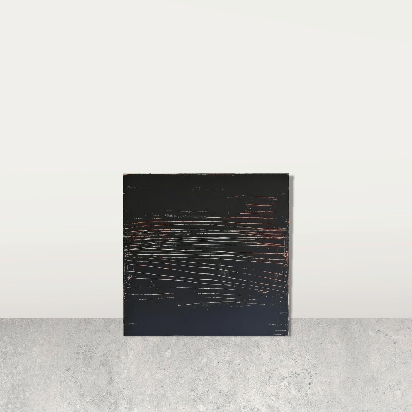 vorhandenes Unikat: Immer dem Weg entlang / 60 x 60 cm / schwarzweiss abstrakte acrylbilder auf leinwand
