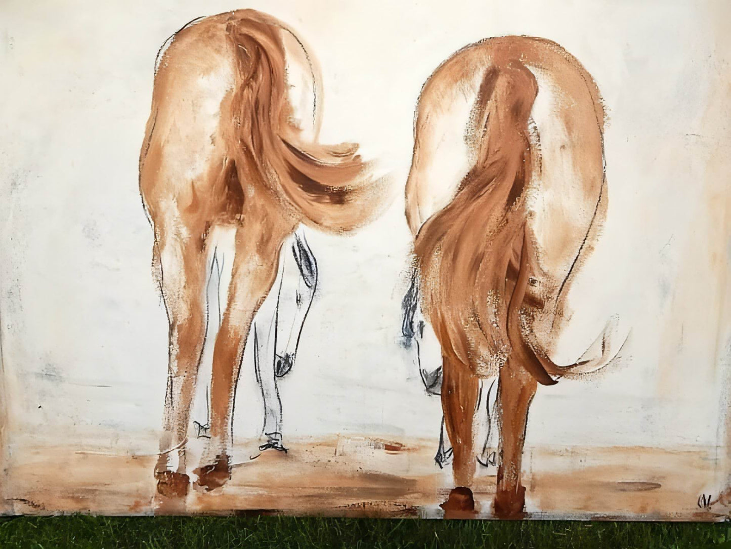 Elterliche Fürsorge / 190 x 150 cm / braun abstrakte acrylbilder auf leinwand