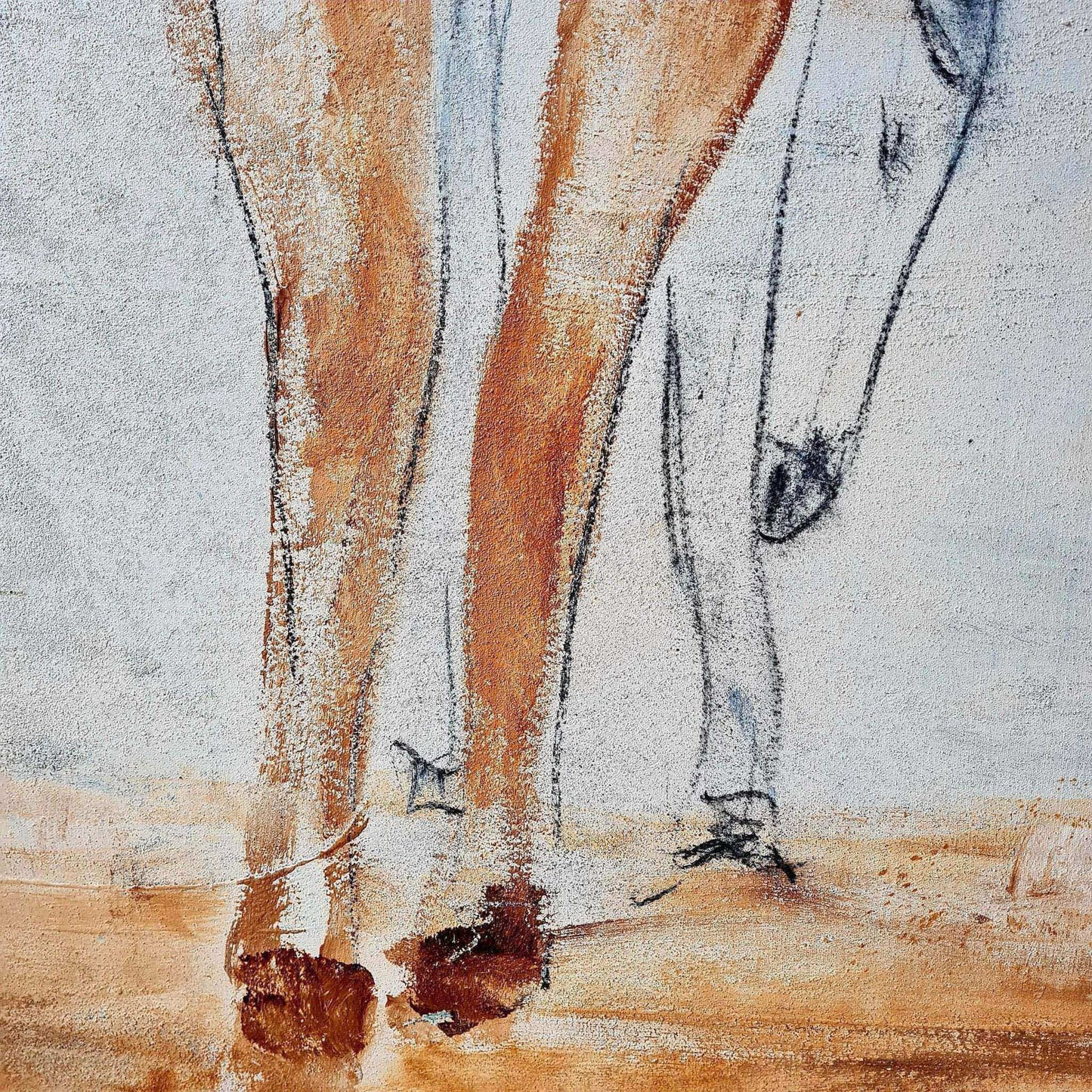 VORHANDEN / großes Pferde Bild / Elterliche Fürsorge / xxl / Art Abstrakte Bilder & moderne Auftragsmalerei, abstrakte große bilder online kaufen, Auftrags Malere