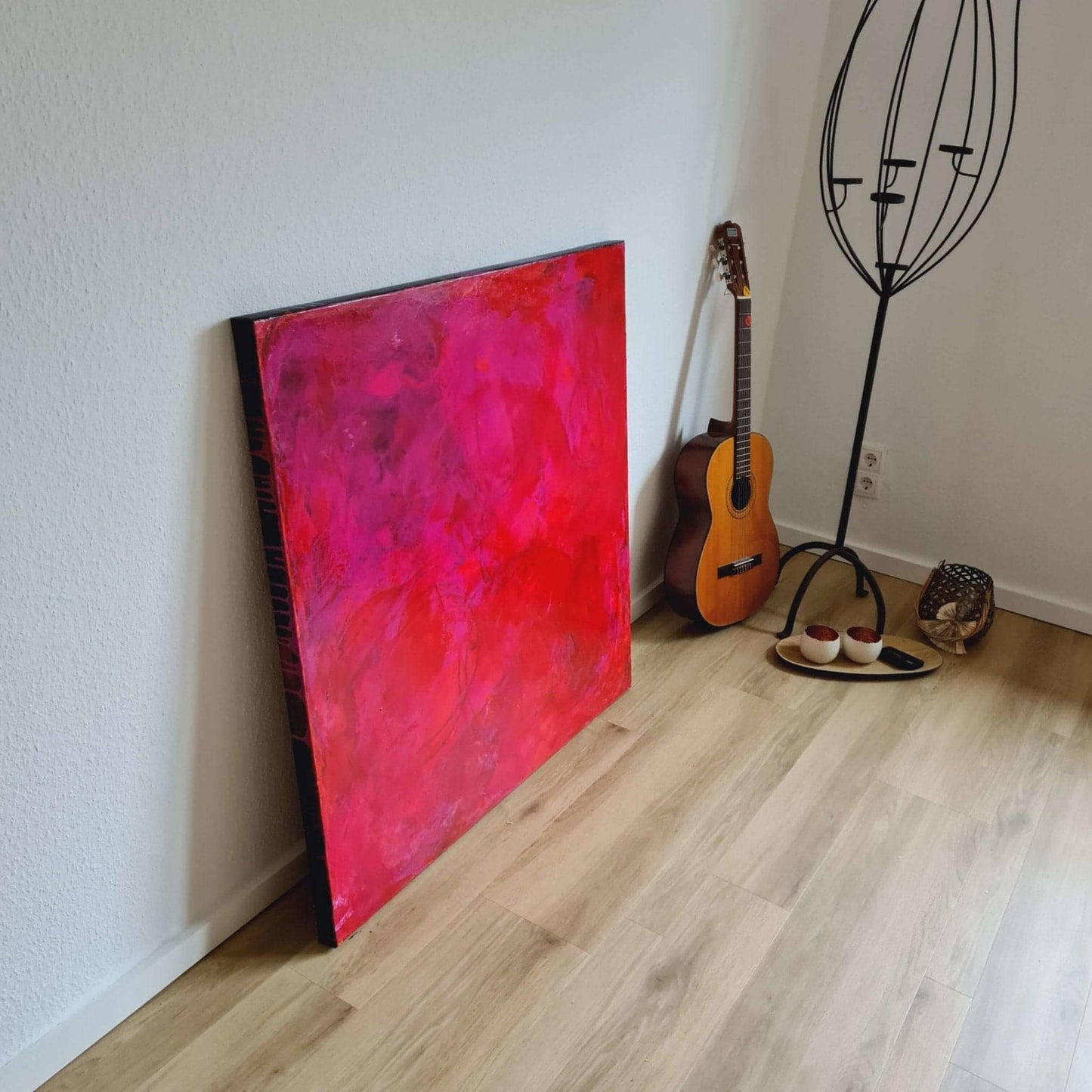 Auftragskunst - Energetische Rottöne in faszinierender Flächengestaltung Abstrakte Bilder & moderne Auftragsmalerei, abstrakte große bilder online kaufen, Auftrags Malere