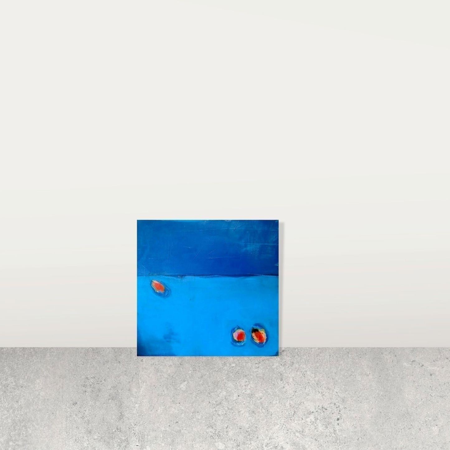 Winterruhe / 60 x 60 cm / blau, Winterruhe / 120 x 120 cm / blau, Winterruhe / 120 x 200 cm / blau abstrakte acrylbilder auf leinwand