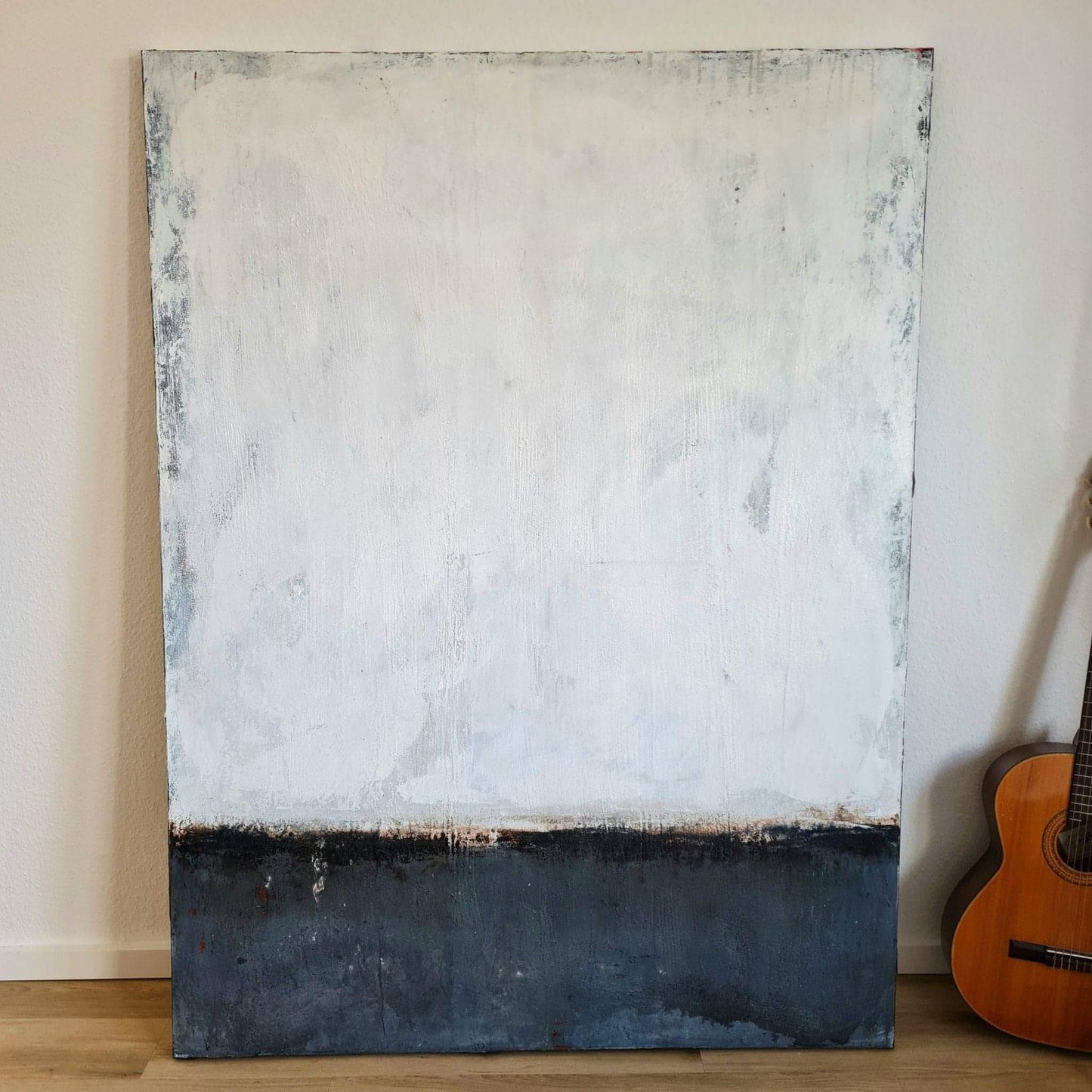 VORHANDEN / abstraktes weißes großes Bild - Art Abstrakte Bilder & moderne Auftragsmalerei, abstrakte große bilder online kaufen, Auftrags Malere