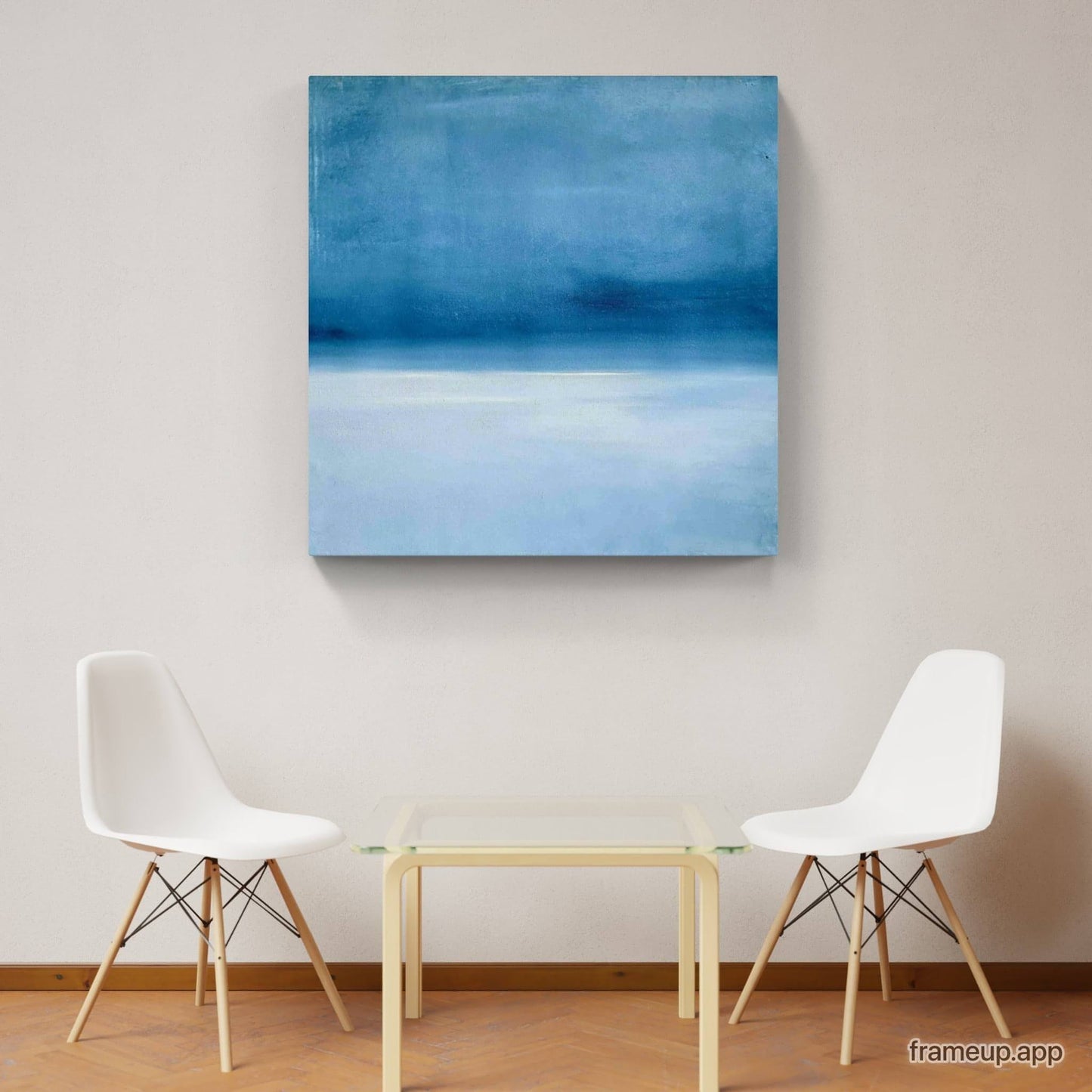 Inne halten / 100 x 100 cm / blau, Inne halten / 100 x 120 cm / blau, Inne halten / 120 x 120 cm / blau, Inne halten / 200 x 120 cm / blau, Inne halten / 160 x 160 cm / blau abstrakte acrylbilder auf leinwand