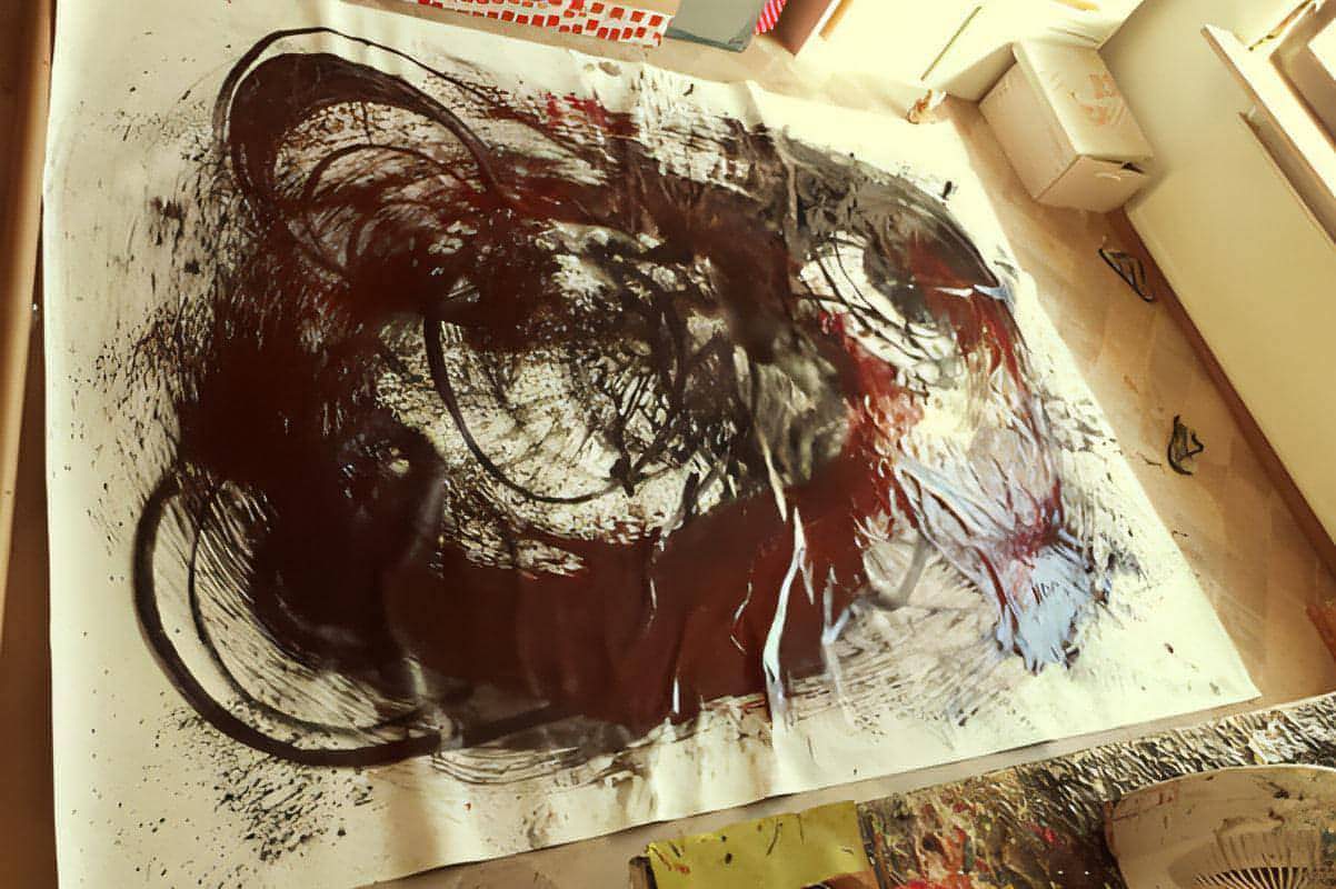 Kraftvolle Eleganz - Ein einzigartiges Kunstwerk in XXL-Format Abstrakte Bilder & moderne Auftragsmalerei, abstrakte große bilder online kaufen, Auftrags Malere