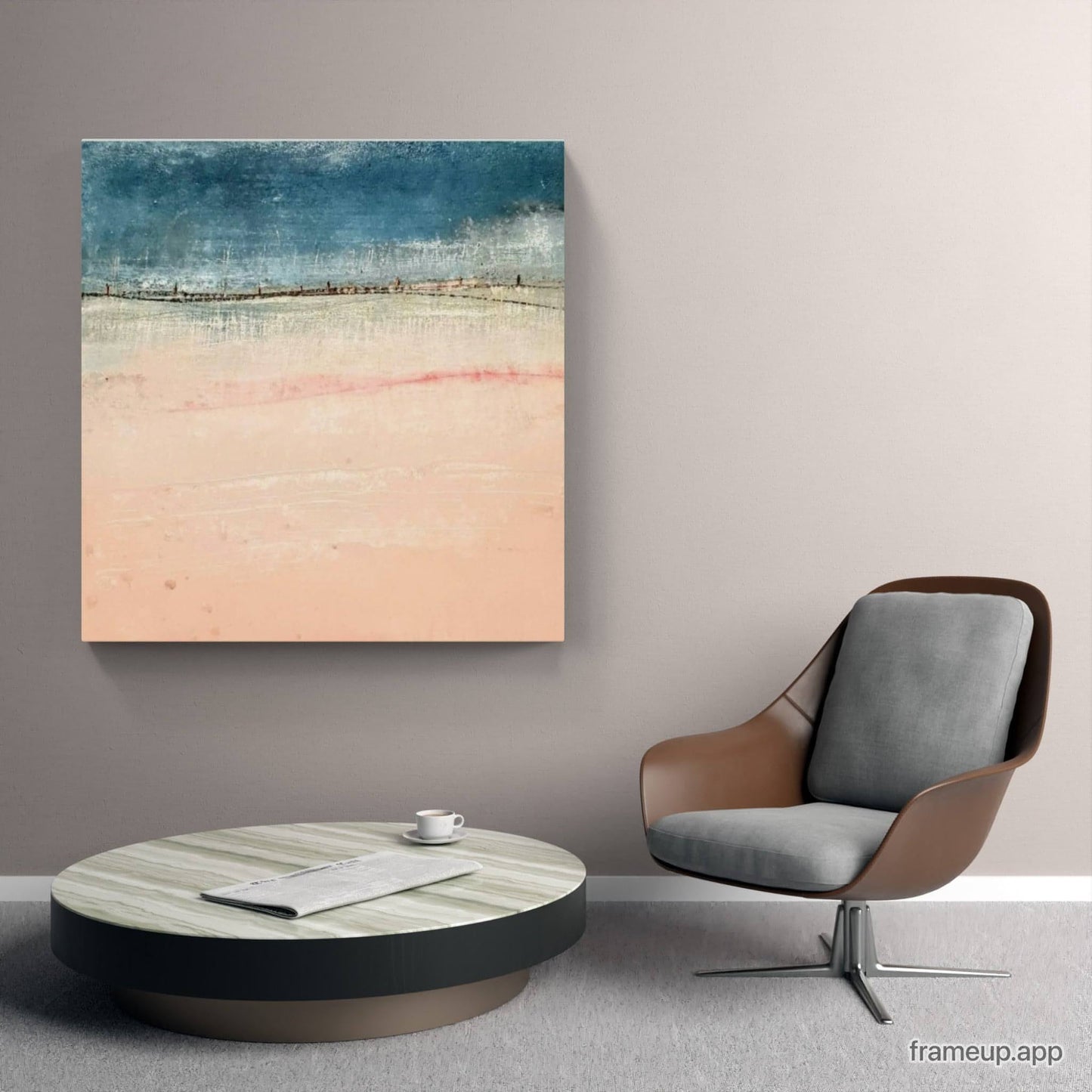Leichtigkeit in Blau und Rosa: Strukturiertes Kunstwerk für eine angenehme Atmosphäre im Raum Abstrakte Bilder & moderne Auftragsmalerei, abstrakte große bilder online kaufen, Auftrags Malere