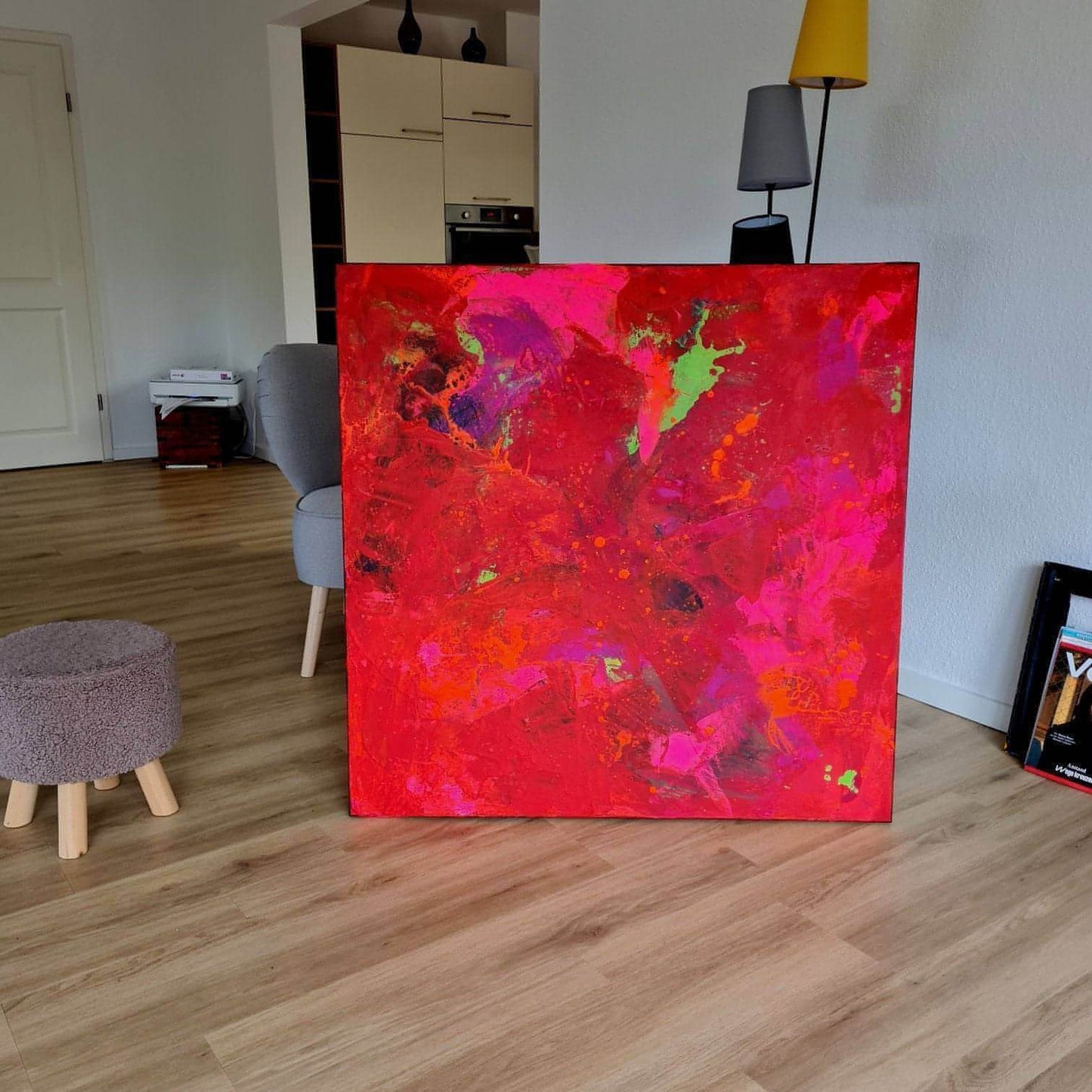 80 x 80 cm / rot / Schwungvoll in den Tag, 100 x 100 cm / rot / Schwungvoll in den Tag, 120 x 120 cm / rot / Schwungvoll in den Tag, 140 x 100 cm / rot / Schwungvoll in den Tag, 160 x 100 cm / rot / Schwungvoll in den Tag, 160 x 160 cm / rot / Schwungvoll in den Tag, Panoramabild 200 x 100 cm / rot / Schwungvoll in den Tag, Panoramabild 300 x 70 cm / rot / Schwungvoll in den Tag abstrakte acrylbilder auf leinwand
