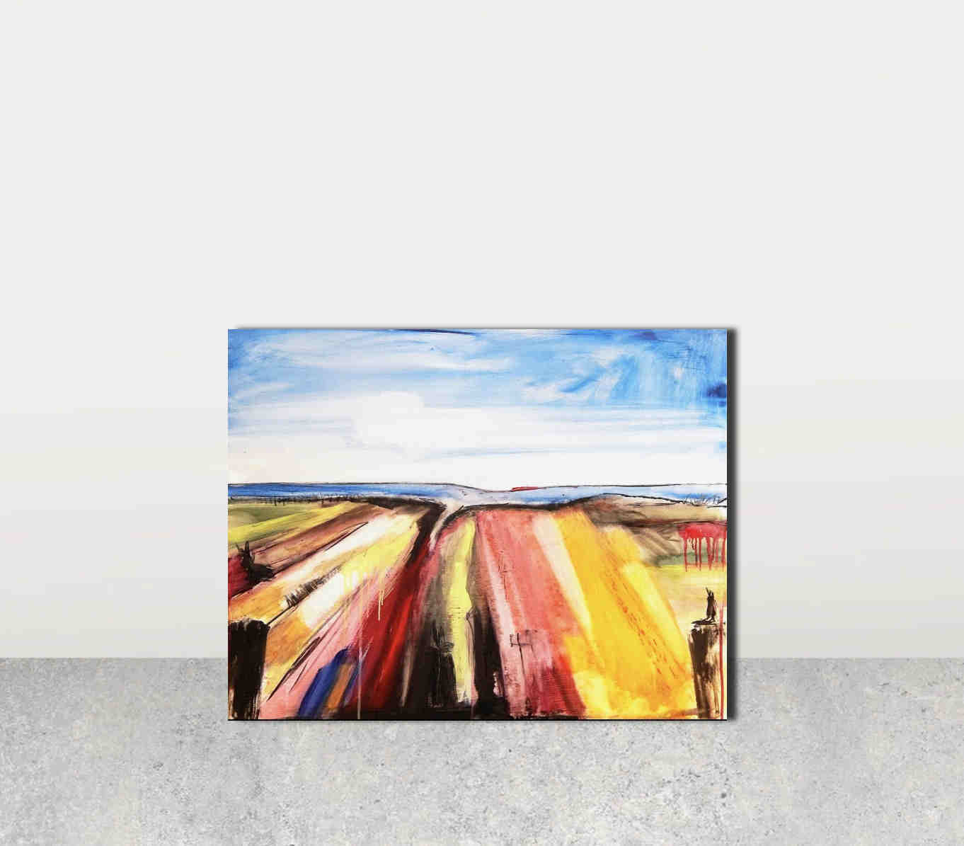 Ausruhen / 100 x 100 cm / blau, Ausruhen / 120 x 120 cm / blau, Ausruhen / 100 x 160 cm Hochformat / blau, Ausruhen / 140 x 140 cm / blau abstrakte acrylbilder auf leinwand