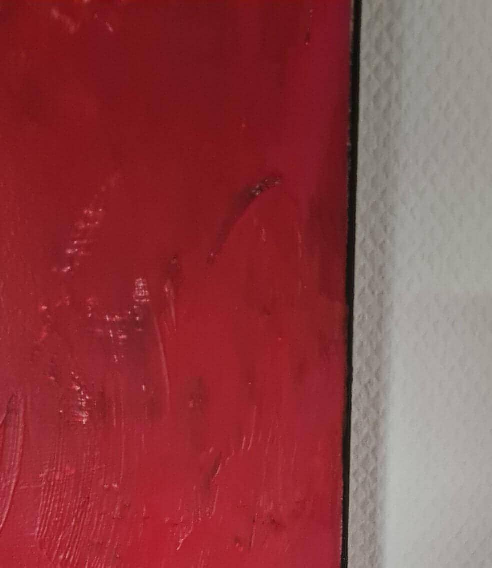 Warme Herbstsonne / 120 x 120 cm / rot abstrakte acrylbilder auf leinwand