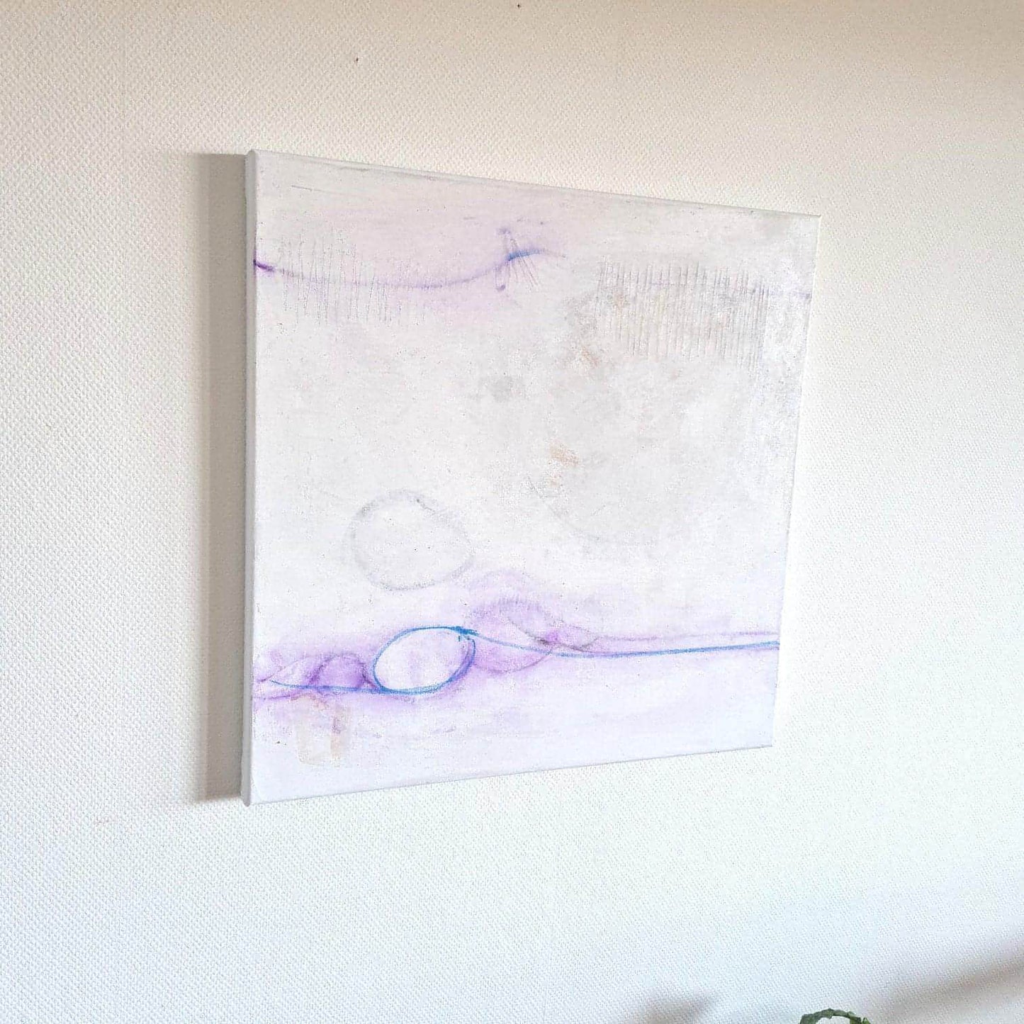 Sommeranfang in abstraktem Weiß: Acrylbild als individueller Auftrag Abstrakte Bilder & moderne Auftragsmalerei, abstrakte große bilder online kaufen, Auftrags Malere