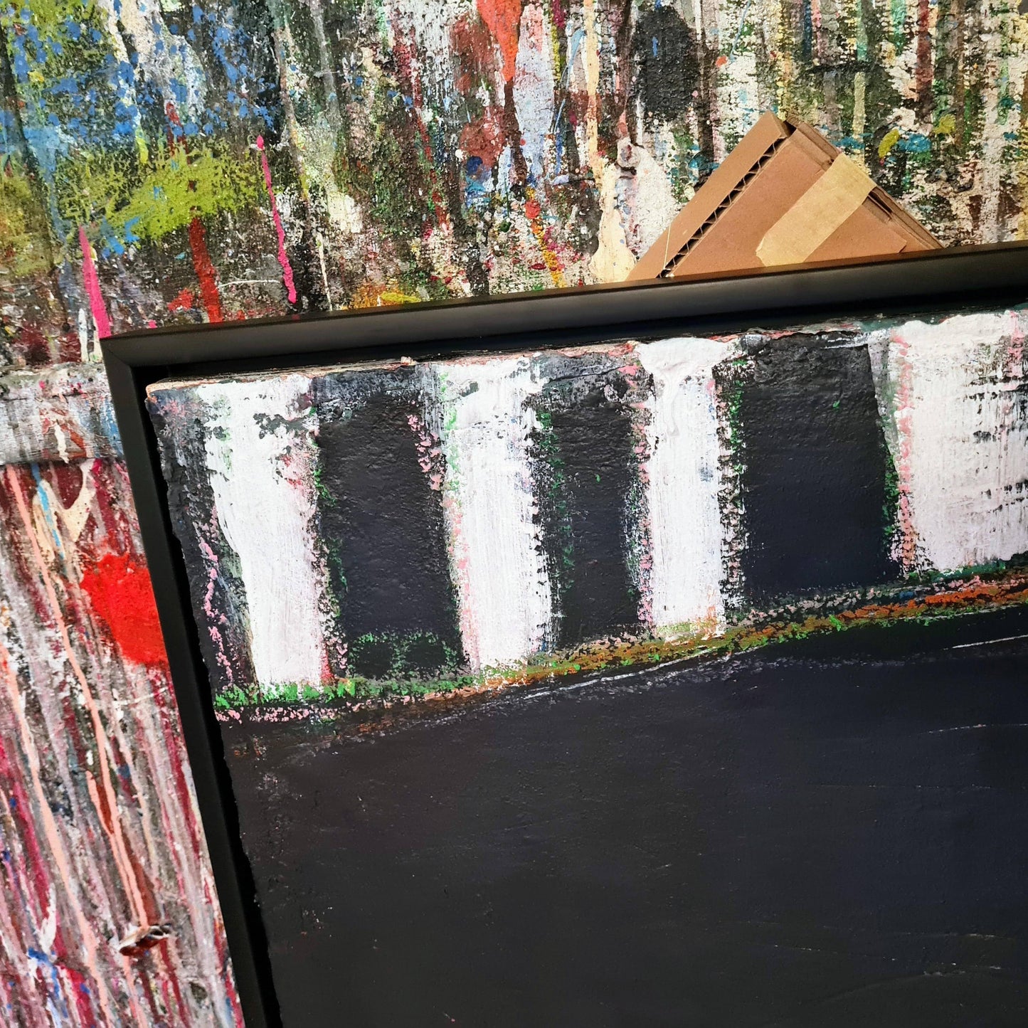 VORHANDEN / abstraktes Gemälde Kunst Abstrakte Bilder & moderne Auftragsmalerei, abstrakte große bilder online kaufen, Auftrags Malere