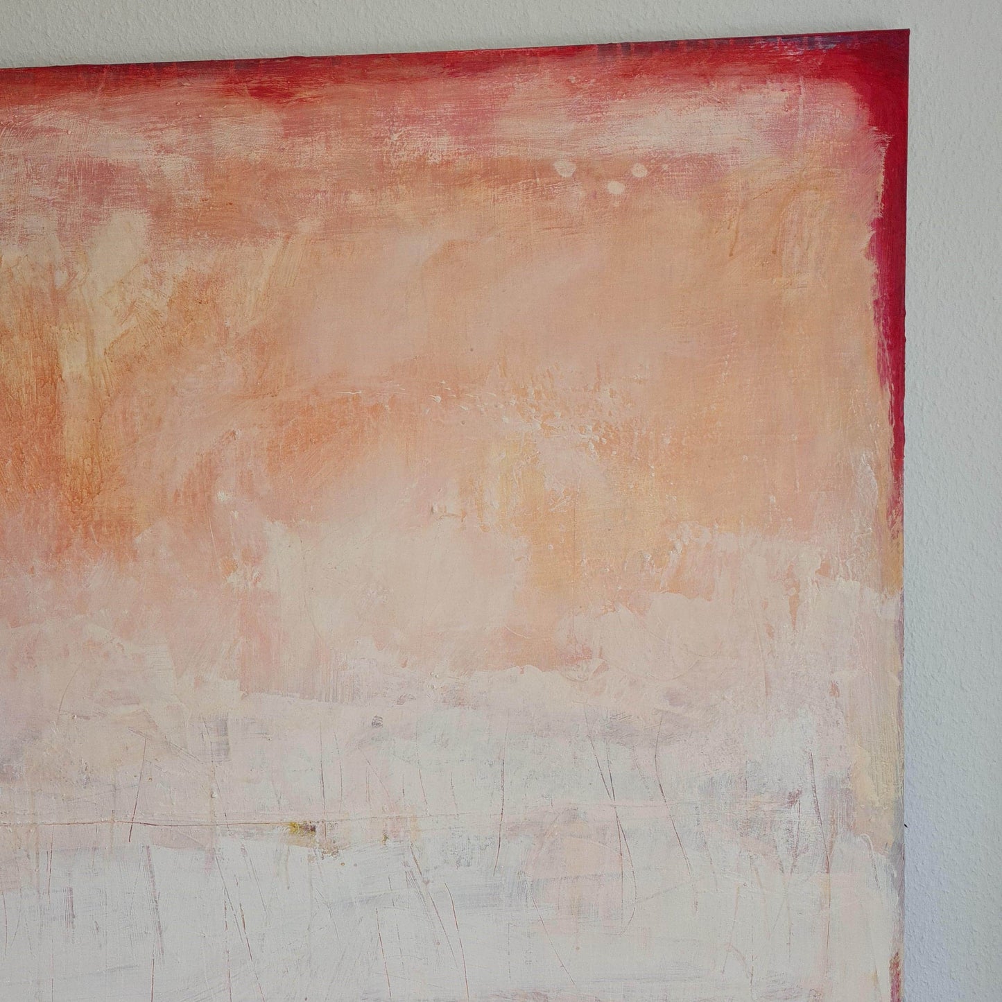 Sommerparty / weiss rosa / Abstrakt abstrakte acrylbilder auf leinwand