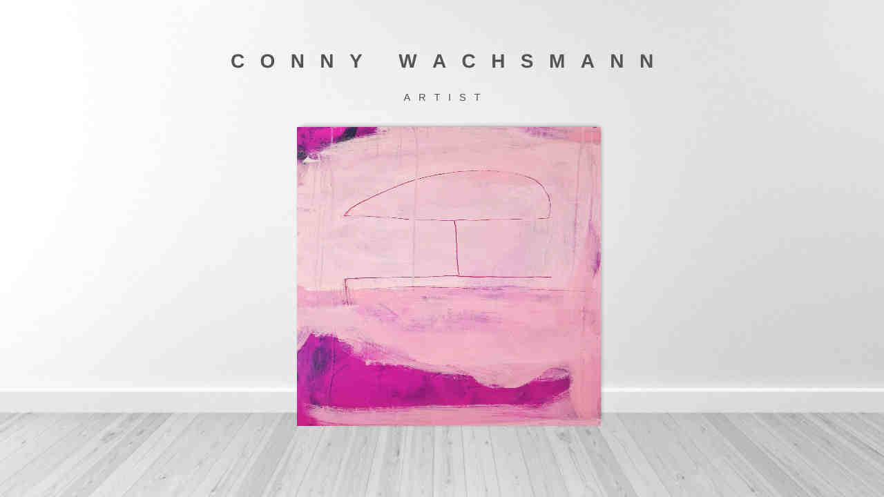 Abstraktes Bild in Pink Auftragskunst - Moderne Kunst für Ihre Wohnräume
