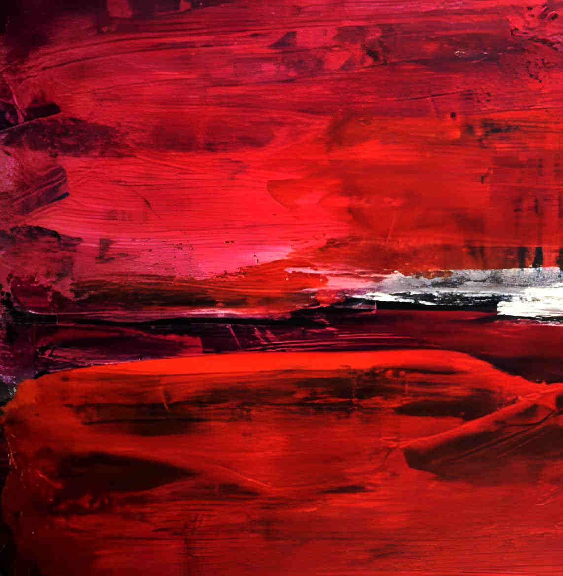 100 x 80 cm / Liebesnest / rot, 120 x 100 cm / Liebesnest / rot, 160 x 100 cm / Liebesnest / rot, 200 x 120 cm / Liebesnest / rot, 180 x 120 cm / rot / Liebesnest / rot, Panoramaformat 300 x 60 cm / Liebesnest / rot abstrakte acrylbilder auf leinwand