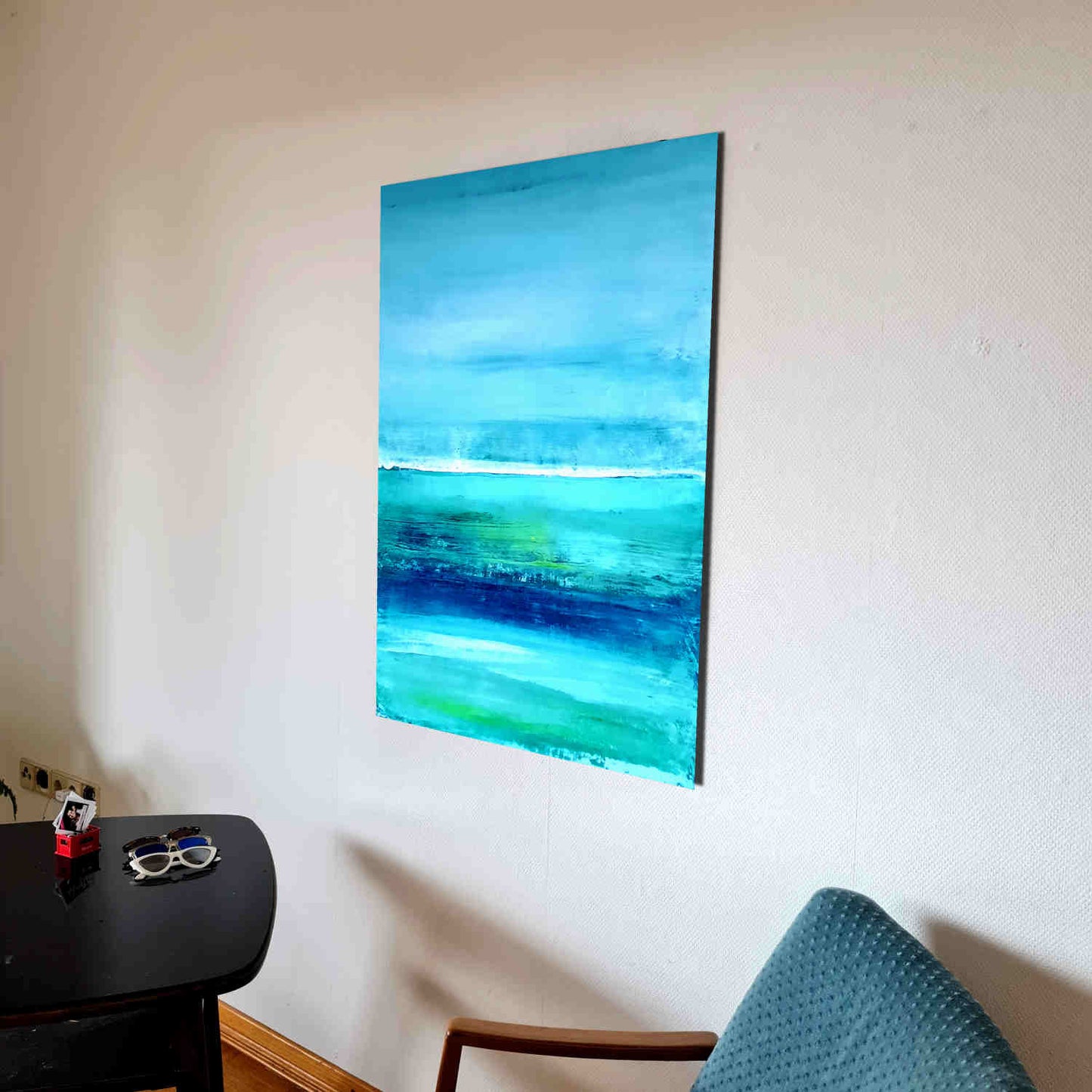 Karibische Träume / blau türkis / 100 x 80 cm, Karibische Träume / blau türkis / 100 x 120 cm, Karibische Träume / blau türkis / 120 x 120 cm, Karibische Träume / blau türkis / 140 x 140 cm, Karibische Träume / blau türkis / 100 x 160 cm, Karibische Träume / blau türkis / 160 x 160 cm abstrakte acrylbilder auf leinwand