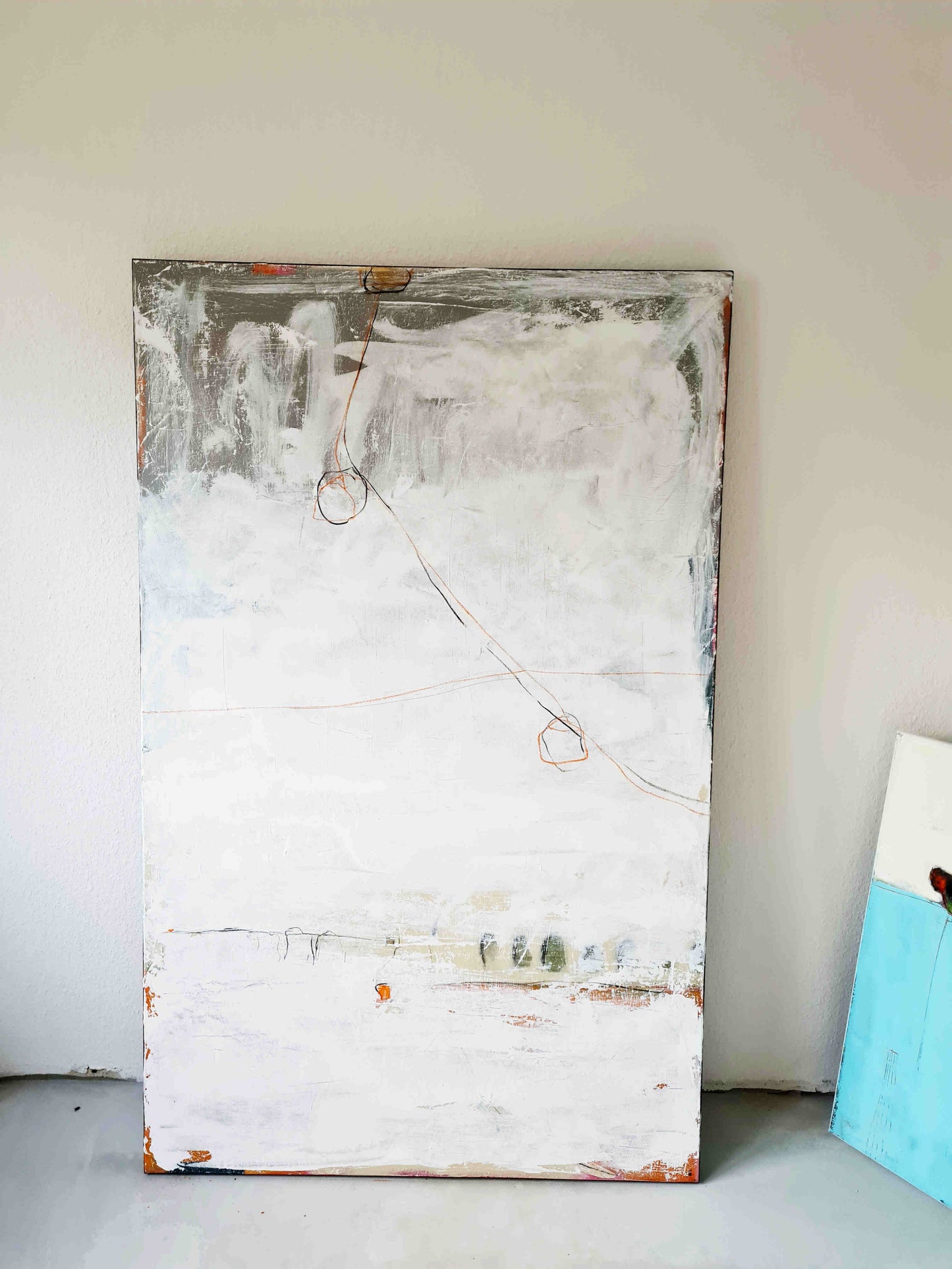 Lebensfreude auf Leinwand: Entdecken Sie 'Berg und Talfahrt' - Ein Kunstwerk voller Optimismus
