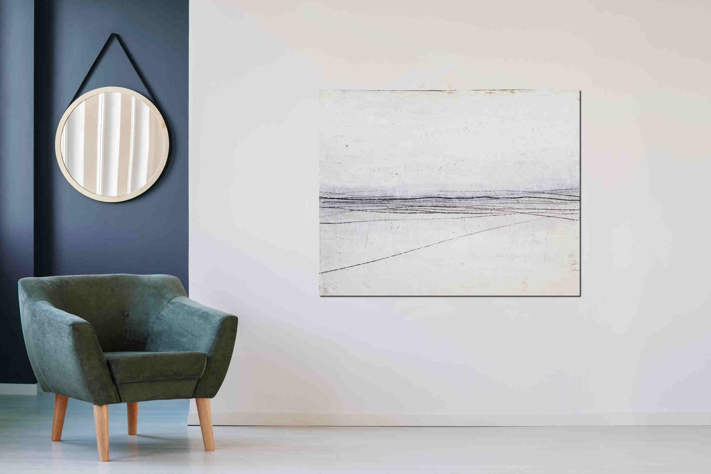 weißes Bild 110 x 130 cm / Wege der Begegnung / nur einmal vorhanden