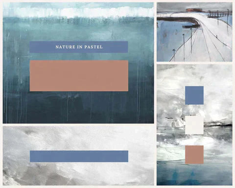 Wie Künstler Moonboards nutzen, um ihre Ideen zu visualisieren und Kunstwerke zu planen Abstrakte Bilder & moderne Auftragsmalerei