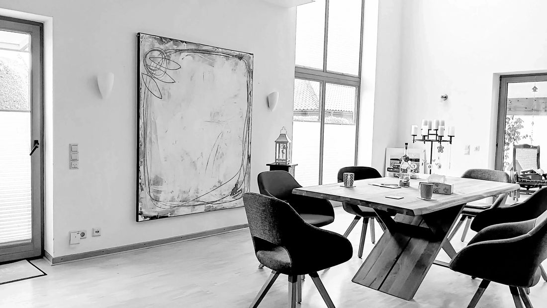 Große abstrakte Bilder als Auftragskunst 