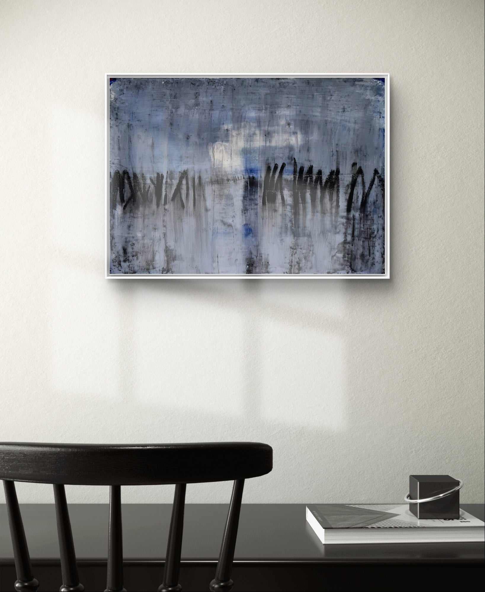 Personalisierte Auftragskunst und Gemälde: blaue-bilder-auftragskunst-lagerfeuer – Kategorie: Originalgemälde – Hersteller: 