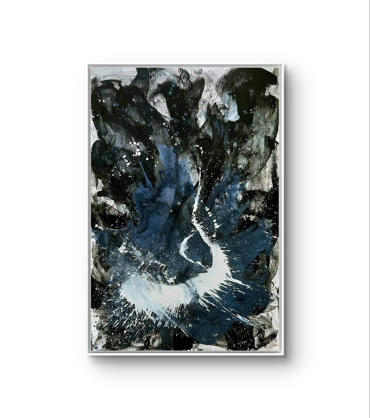 Eingebung – modernes Leinwandbild, Detailansicht Motiv 1.0. Ich hatte die Inspiration für dieses Werk an einem sonnigen Frühlingstag im Wald. Der Titel "Eingebung" passt perfekt zu