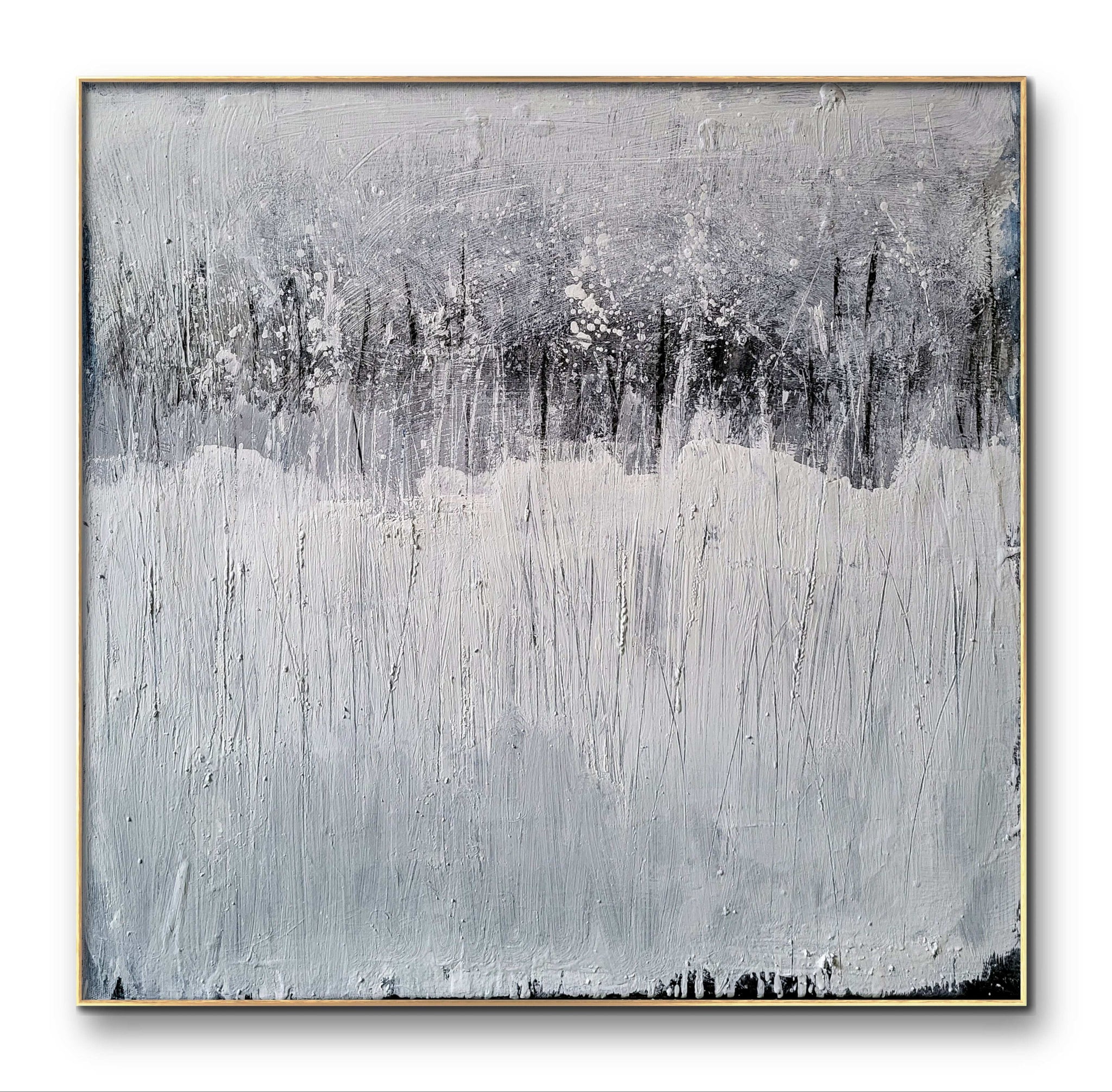 Im Rausch - graues Bild – modernes Leinwandbild, Detailansicht Motiv 1.0. Graues, zeitloses und erfrischendes Bild – Auftragsmalerei

Zeitlose Eleganz: Dieses Werk vermittelt Ruhe, Klarheit und 