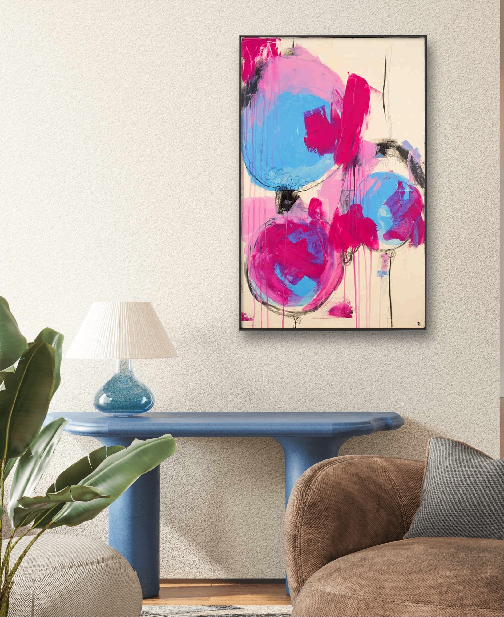 nan – modernes Leinwandbild, Detailansicht Motiv 5.0 für Pinterest, Etsy und Google optimiert