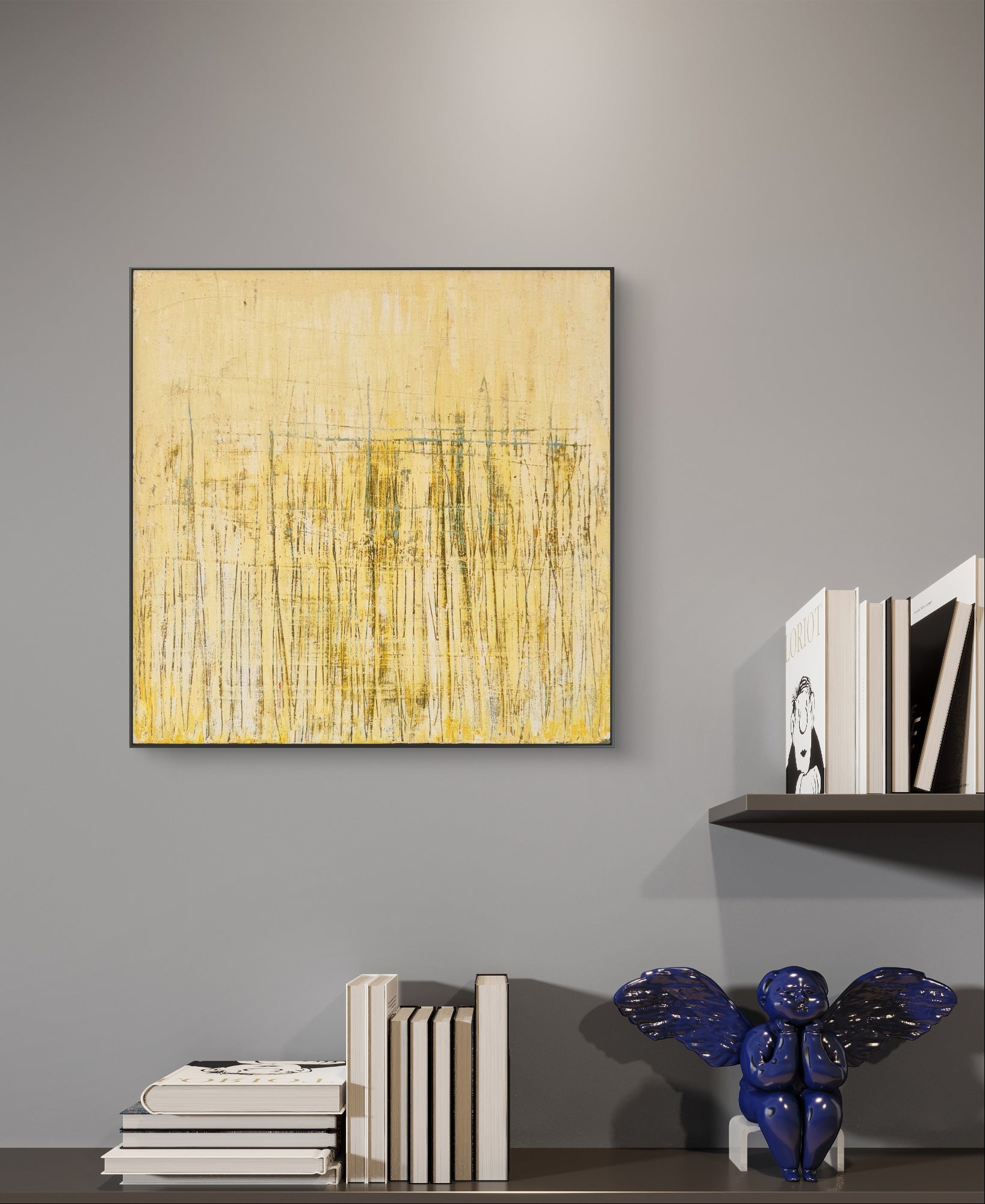 Personalisierte Auftragskunst und Gemälde: gelbe-abstrakte-bilder – Kategorie: Originalgemälde – Hersteller: