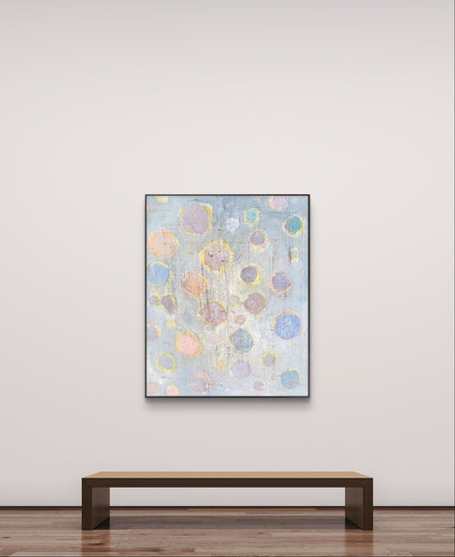 Hellblaues - Bild - Frühlingsnebel nan cm – sofort verfügbares Wandbild in nan, Seitenansicht als Statement Kunst im Esszimmer oder Flur