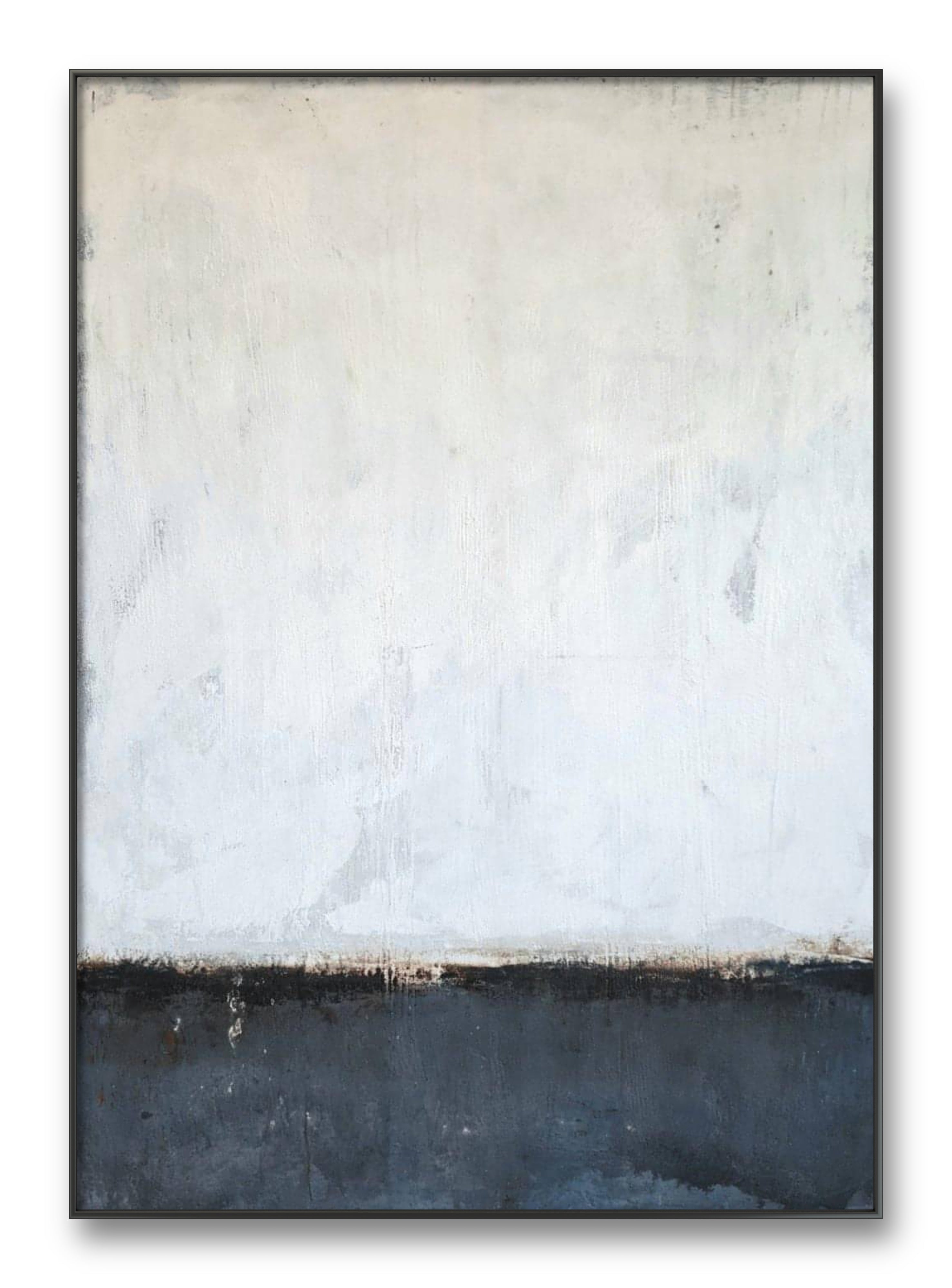 Abstraktes Gemälde – Erdenland – Zeitgenössische Kunst in Wohnraumansicht