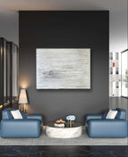 Personalisierte Auftragskunst und Gemälde: abstraktes-weisses-grosses-kunstwerk – Kategorie: Originalgemälde – Hersteller: 