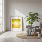Abstraktes graues Poster "Klare Gedanken“ – Abstrakte Wandkunst über Sofa