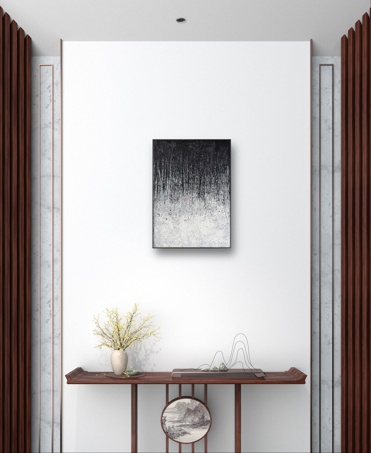 Personalisierte Auftragskunst und Gemälde: schwarz-weisses-bild-kratztechnik – Kategorie: Originalgemälde – Hersteller: 