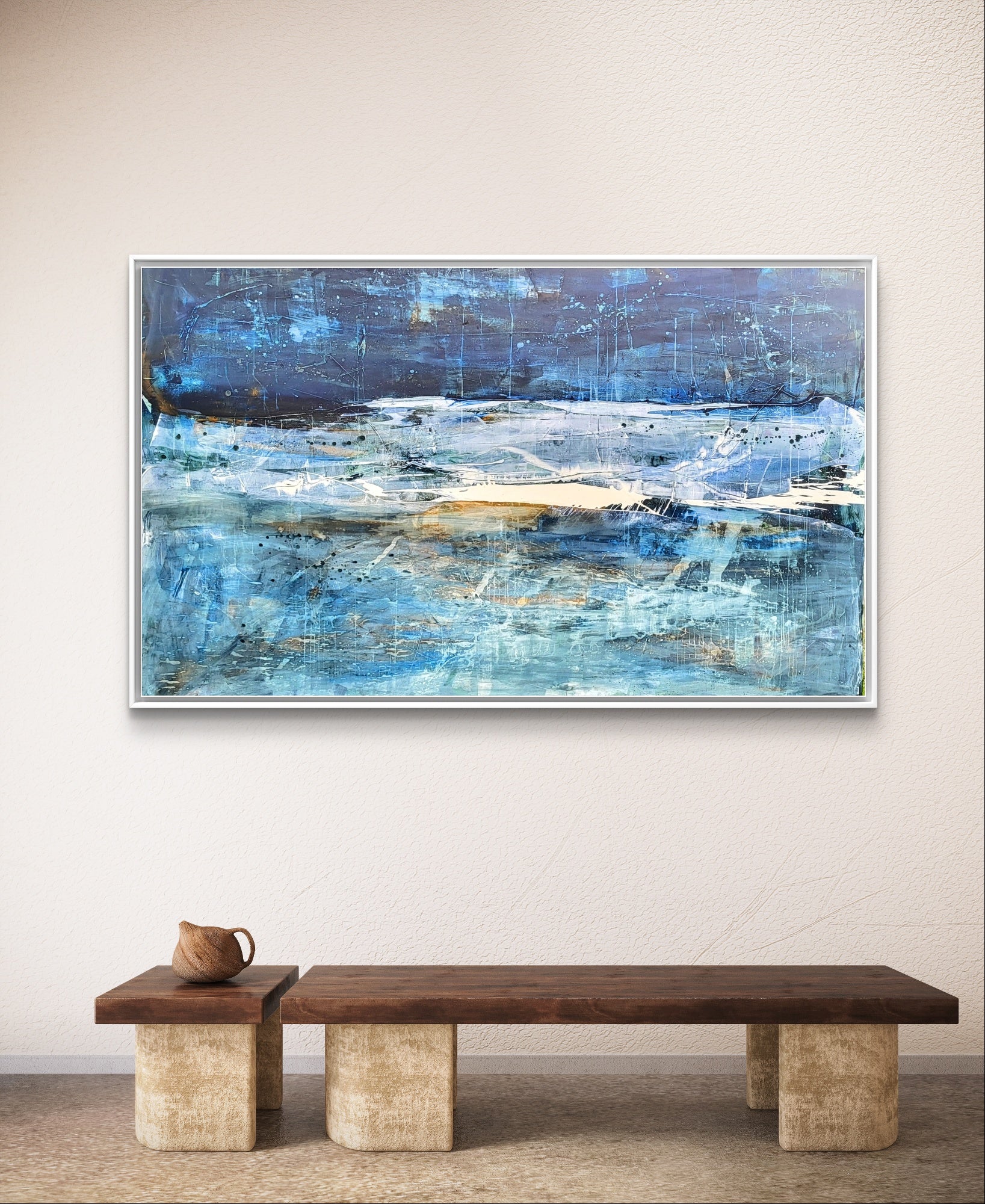 Personalisierte Auftragskunst und Gemälde: gruenes-grosses-bild-abstrakte-kunst – Kategorie: Originalgemälde – Hersteller: 