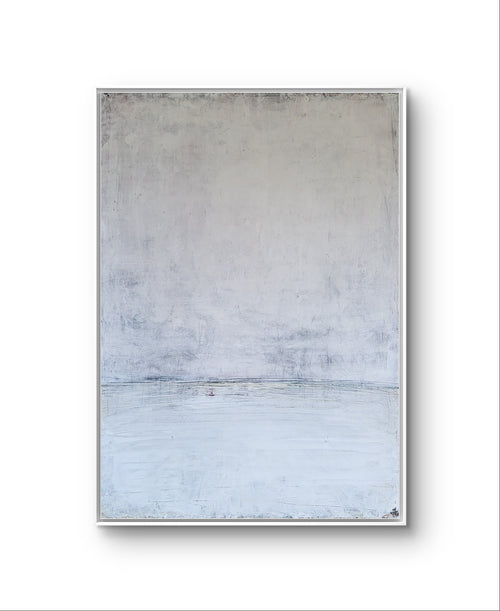Abstraktes Gemälde – Licht Am Horizont – 130 X 90 Cm Schlafzimmer Einzelstück Verfügbar – Großes Gemälde in modernem Wohnzimmer