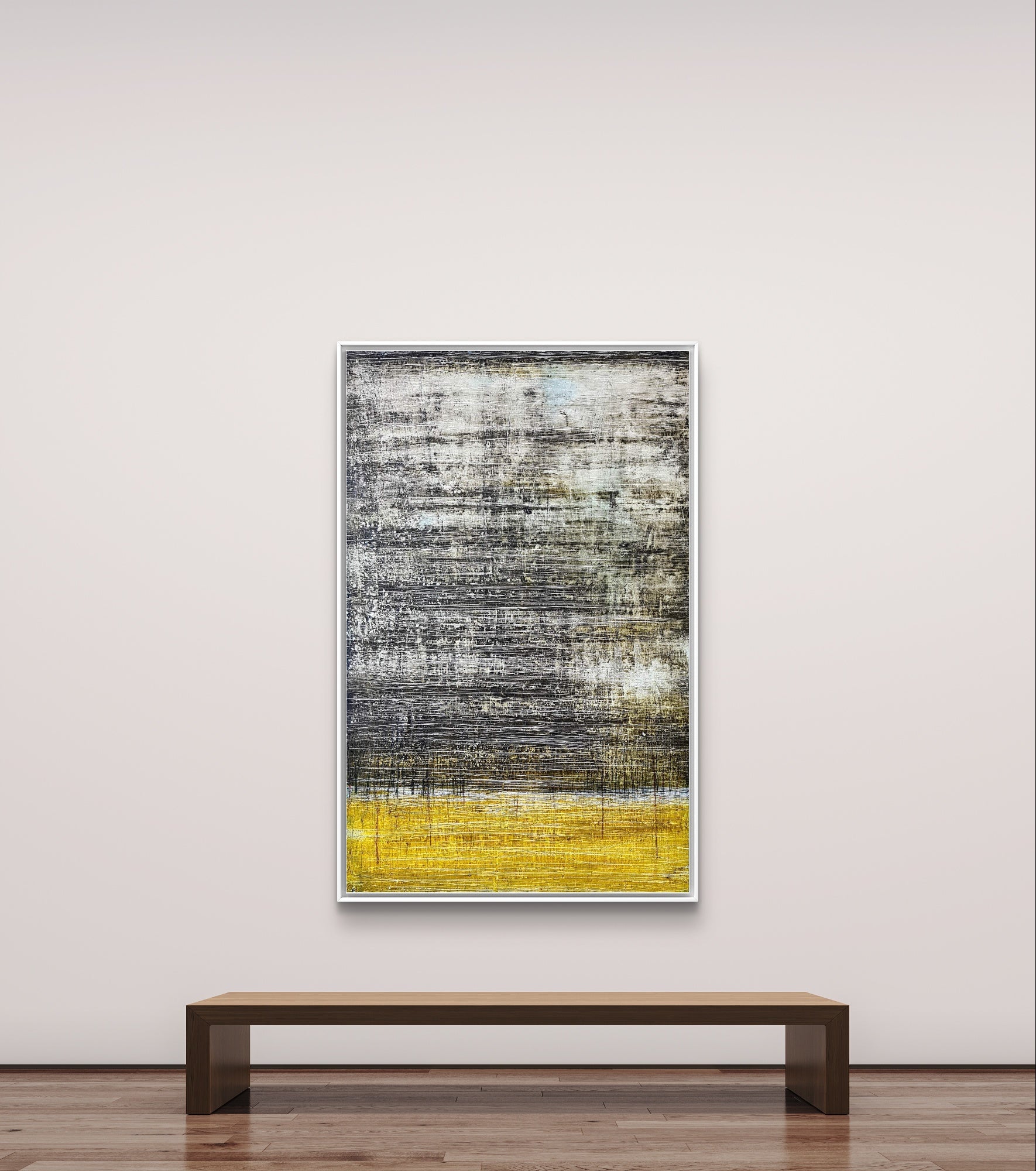 Personalisierte Auftragskunst und Gemälde: schwarz-gelbes-bild-modern – Kategorie: Originalgemälde – Hersteller: Conny Wachsmann, Artist