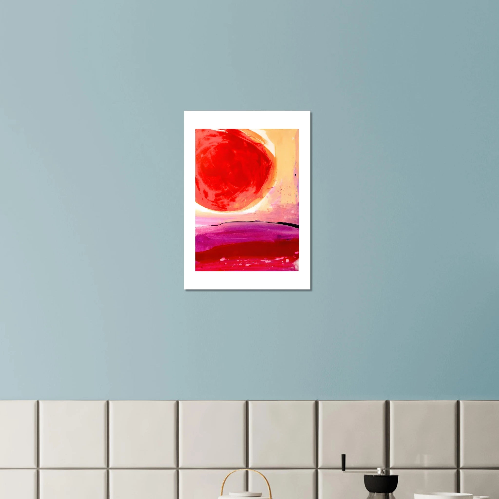  – Hygge Kunst für Schlafzimmer mit ausdrucksstarker Struktur
