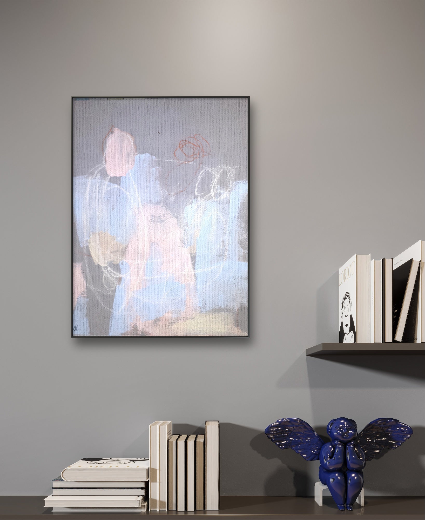 Personalisierte Auftragskunst und Gemälde: abstraktes-dezentes-bild-auftragskunst – Kategorie: Originalgemälde – Hersteller: 