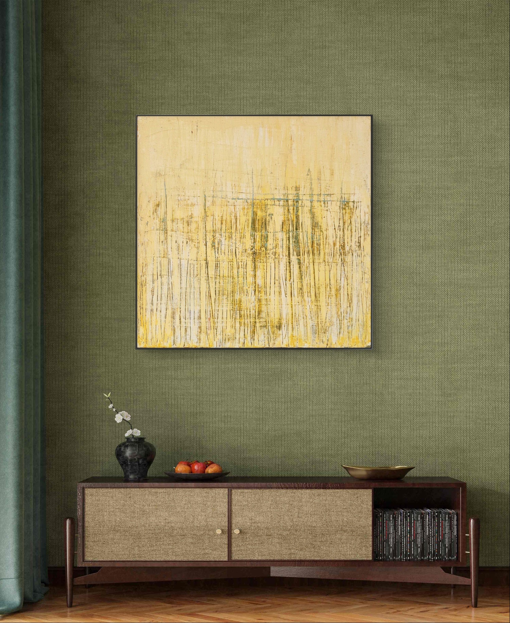 Personalisierte Auftragskunst und Gemälde: gelbe-abstrakte-bilder – Kategorie: Originalgemälde – Hersteller: