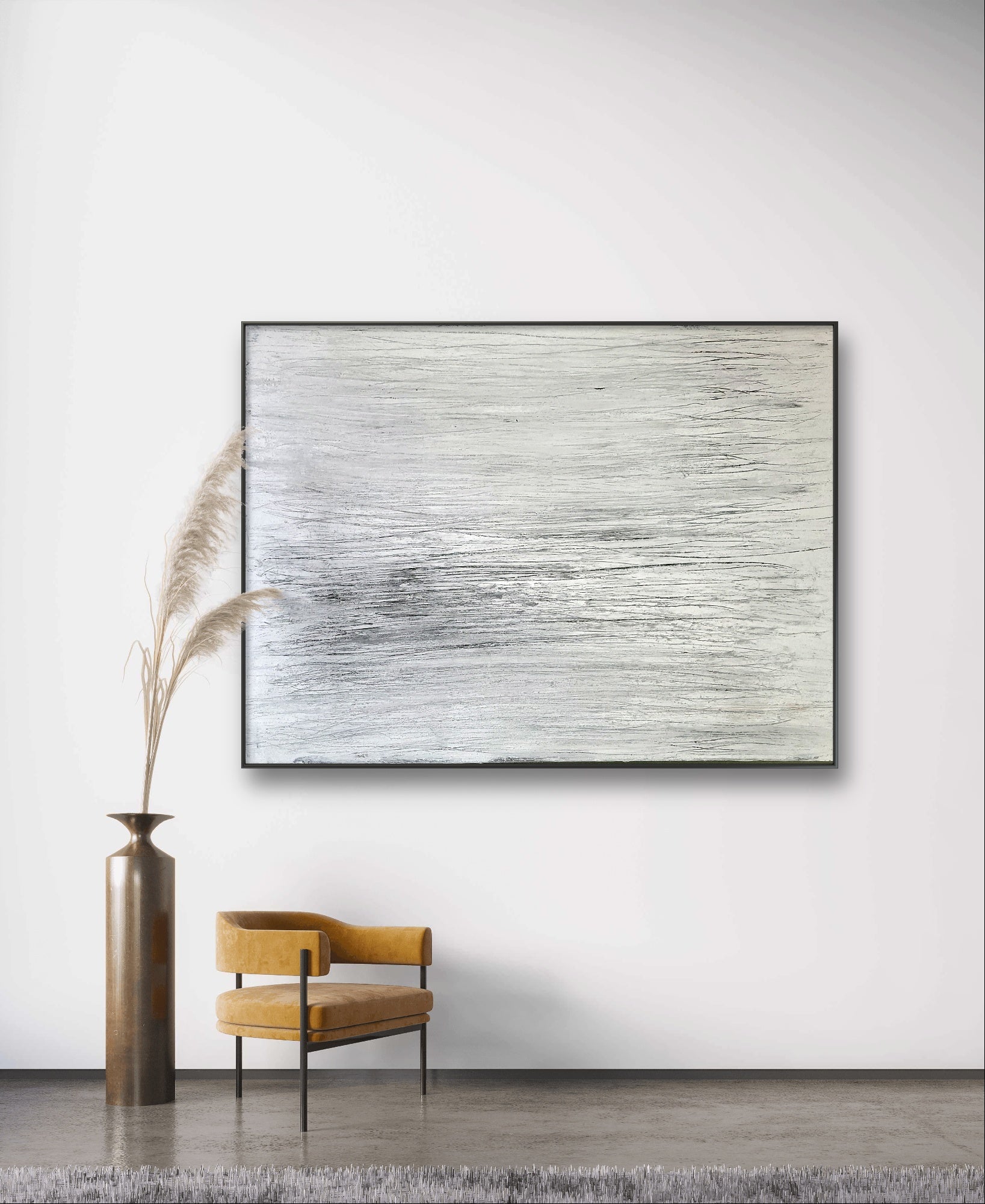 Personalisierte Auftragskunst und Gemälde: abstraktes-weisses-grosses-kunstwerk – Kategorie: Originalgemälde – Hersteller: 