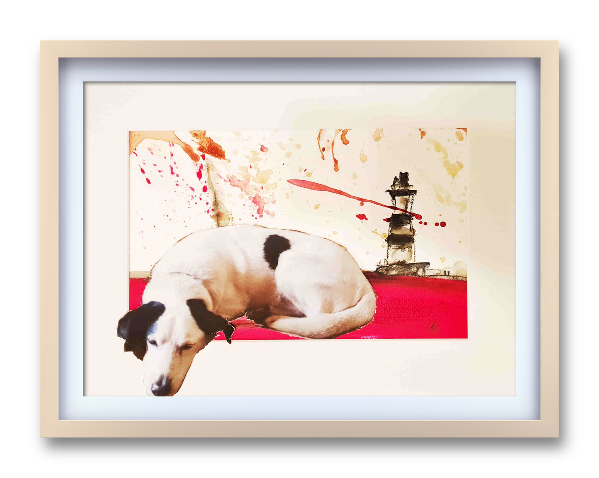 Erinnerungen – modernes Leinwandbild, Detailansicht Motiv 1.0. Maßgeschneiderte Tier-Collage – Erinnerungen in Kunst verewigt
In meinem Atelier entstehen individuelle Tier-Collagen, d